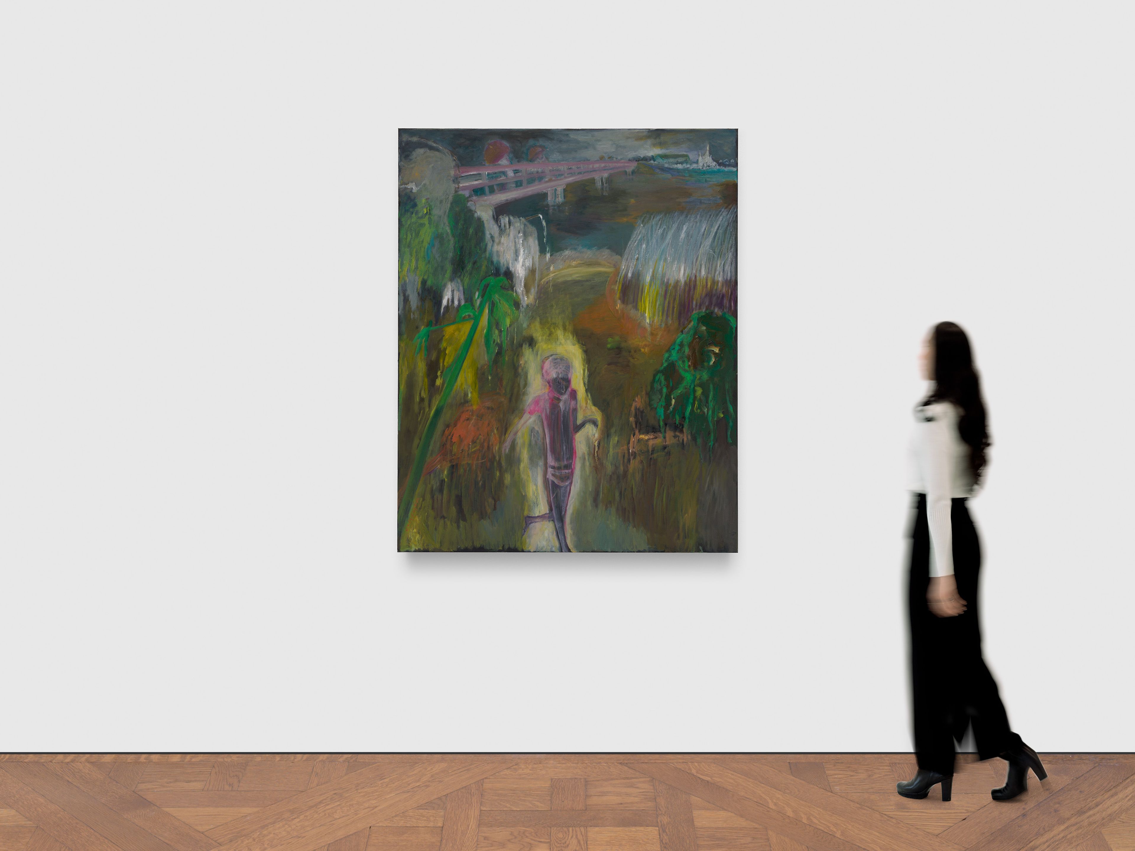 A painting by Sosa Joseph, titled Racing the rain, dated 2025.