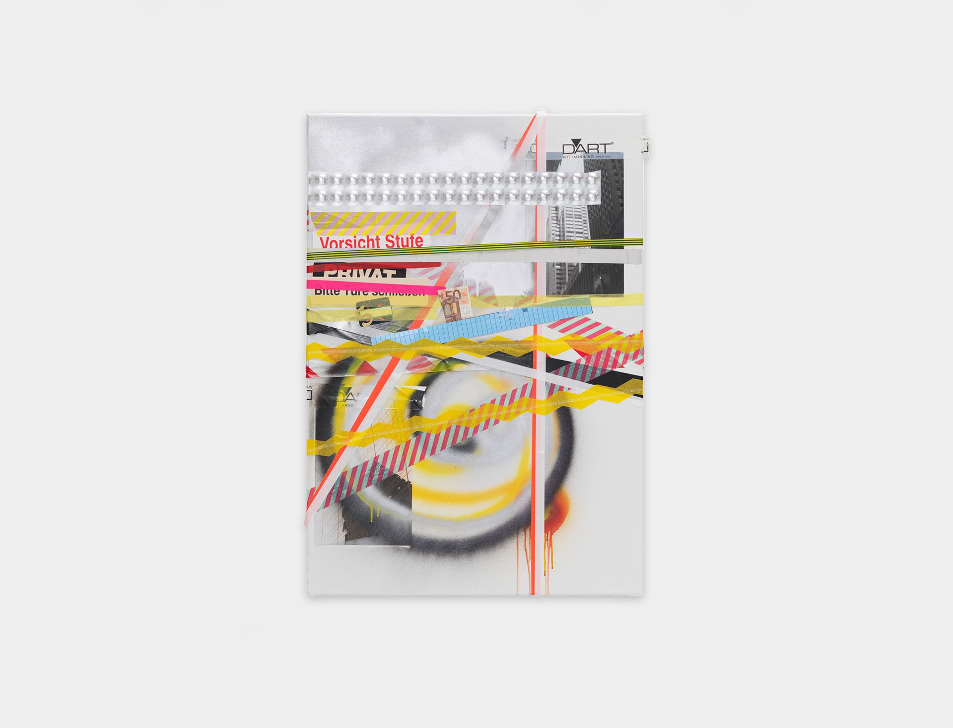 An untitled mixed media work by Isa Genzken, dated 2017.