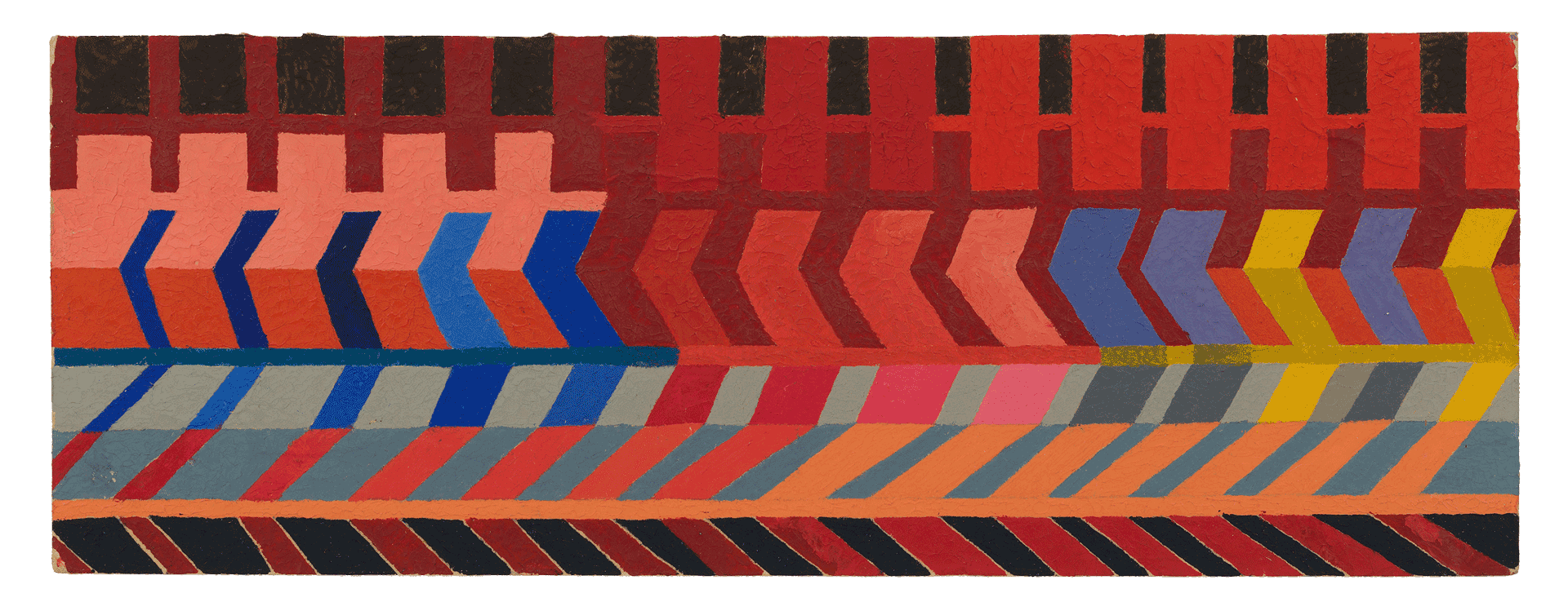 A painting by Ruth Asawa, titled Untitled (BMC.129, In and Out), dated 1946 to 1949.