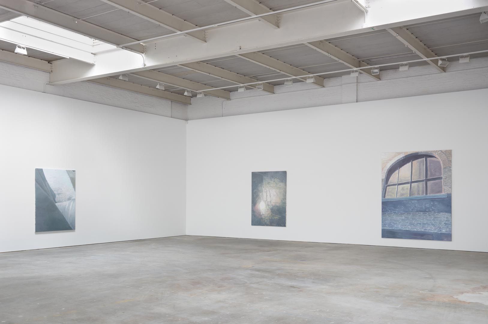 nstallation view of the exhibition Luc Tuymans: The Summer is Over, at David Zwirner in New York, dated 2013.