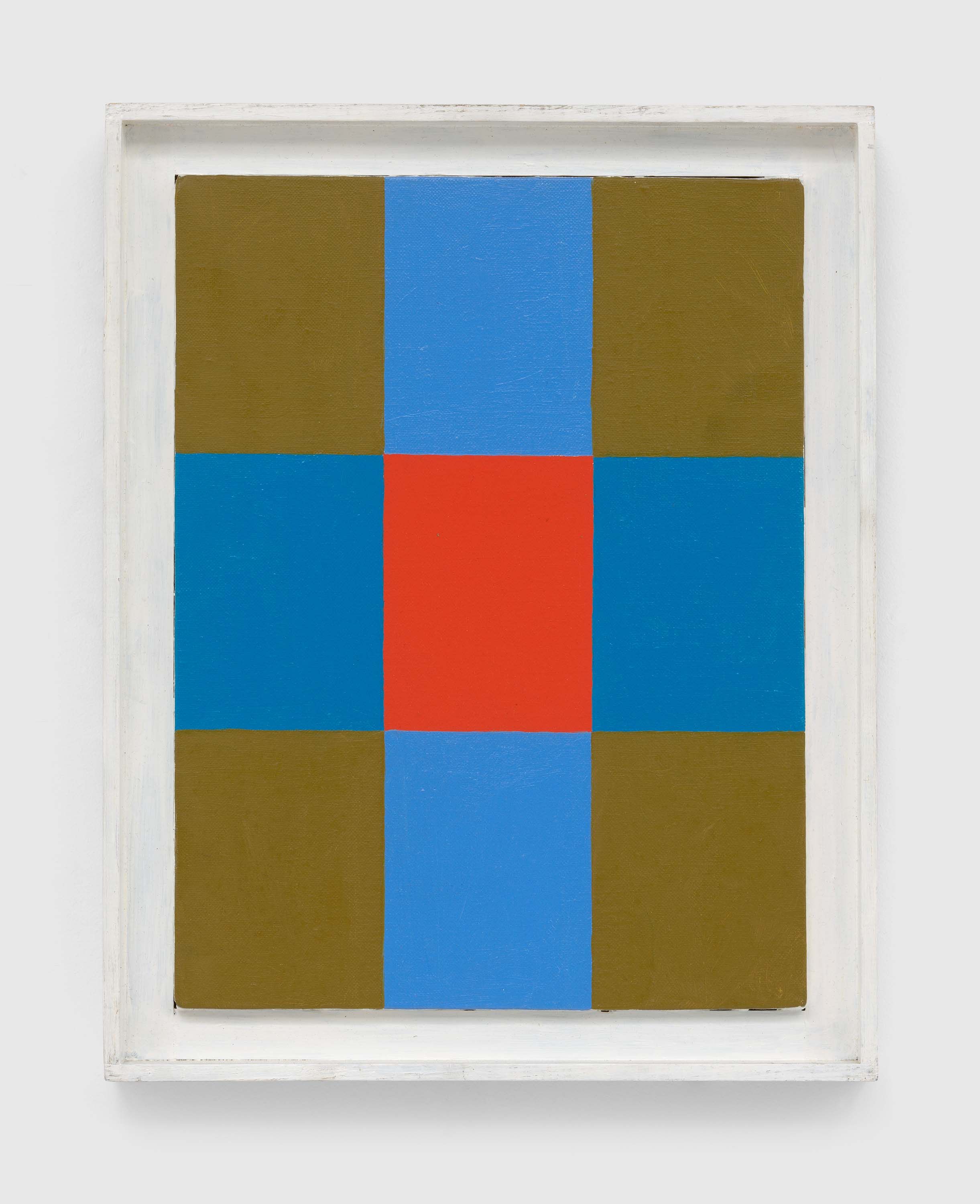 An untitled painting by Ad Reinhardt, circa 1940.