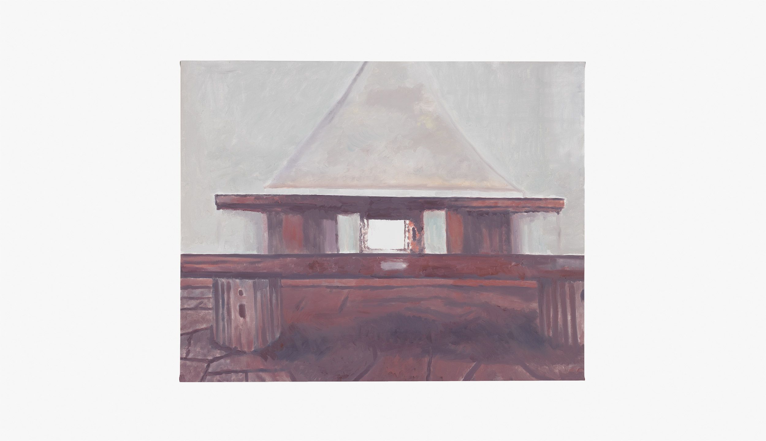 A painting by Lu Tuymans, titled Le Mepris