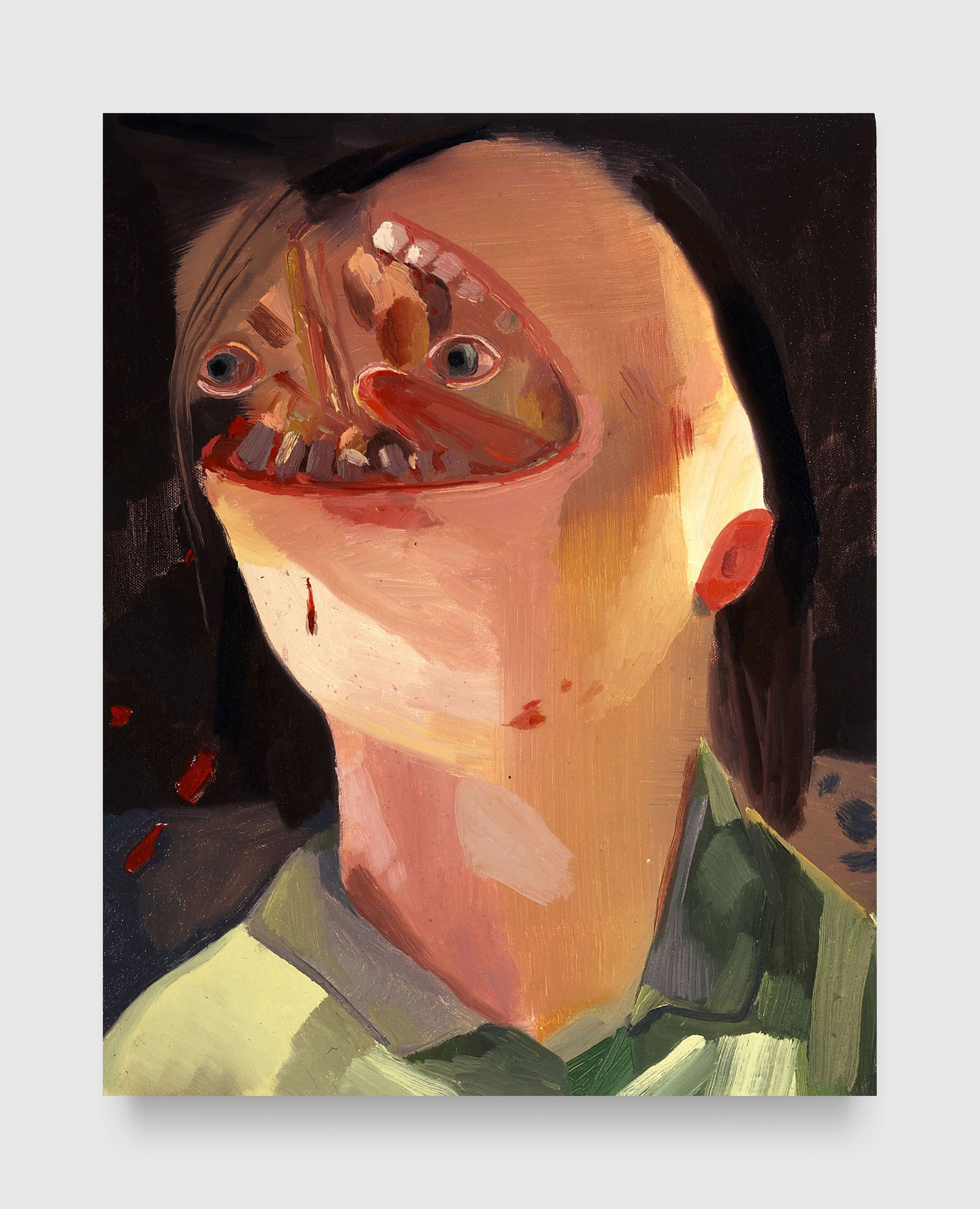 Dana Schutz: Face Eater, 2004 | David Zwirner