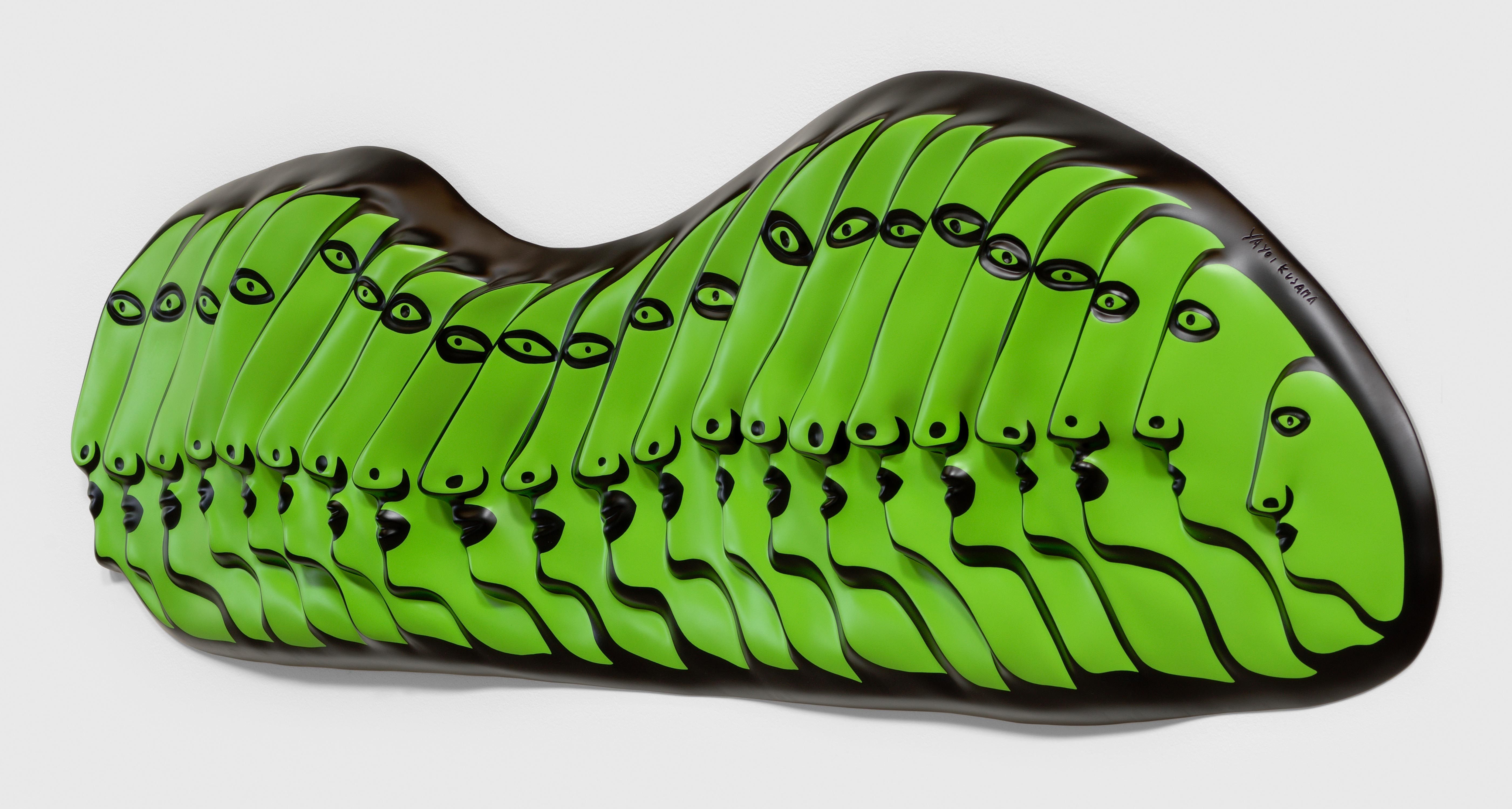 A sculpture by Yayoi Kusama, titled SOULS OF WOMEN THAT CONTINUE FOREVER (8-B/LG), dated 2020.