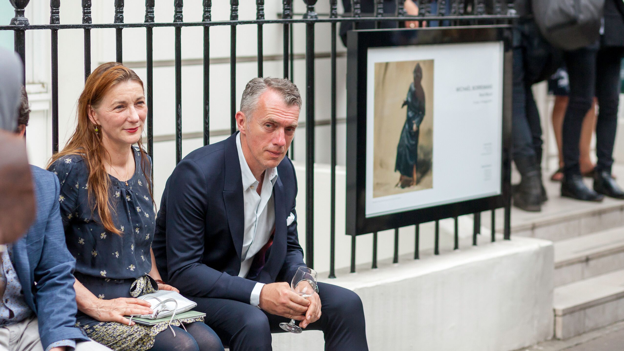 Rosa Loy and Neo Rauch at the opening of Michaël Borremans: Black Mould, David Zwirner London, dated 2015