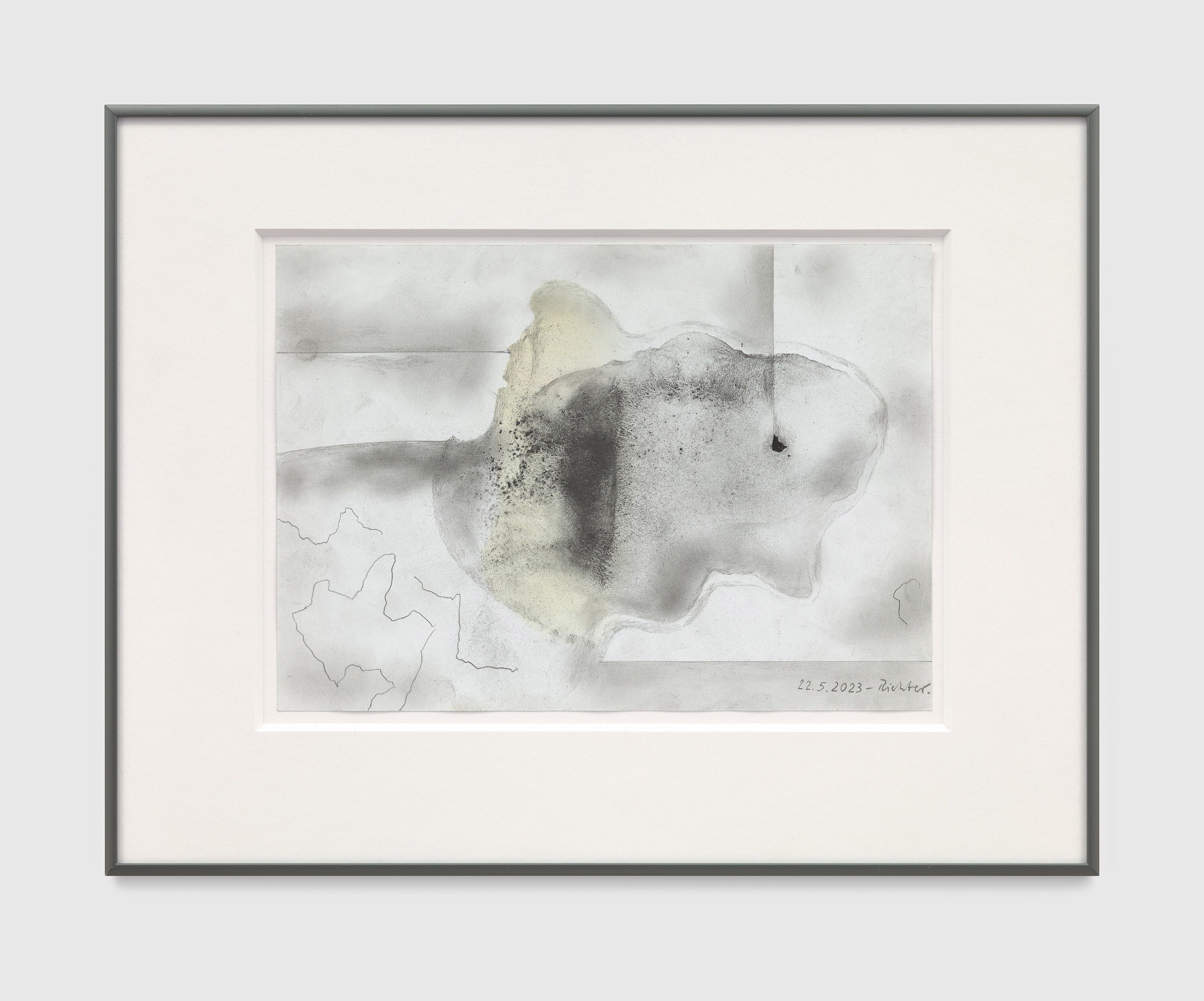A drawing by Gerhard Richter, titled 22.5.2023, dated 2023.