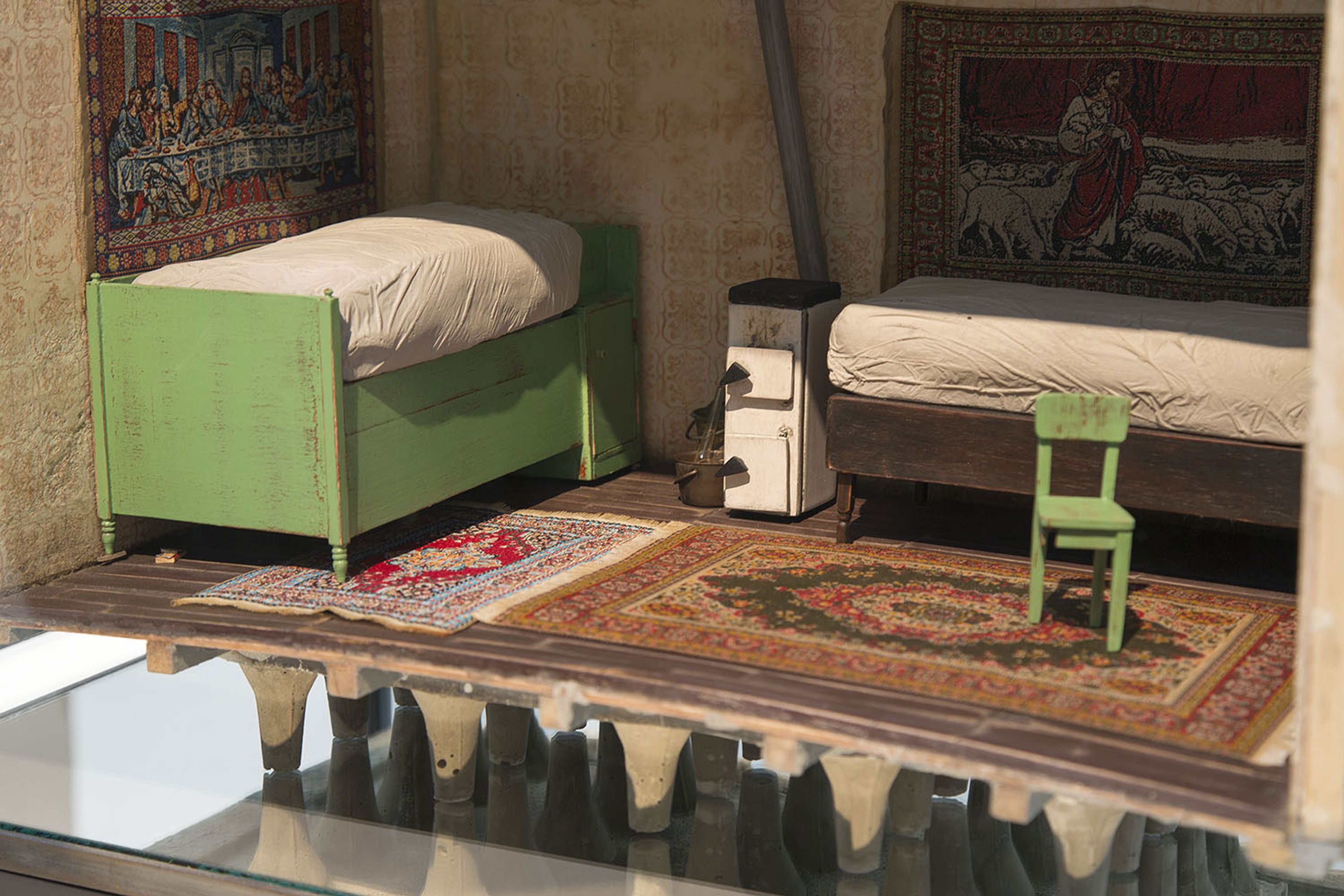 Installation view, Andra Ursuta: The Encyclopedic Palace, at the 55th Venice Biennale, dated 2013.