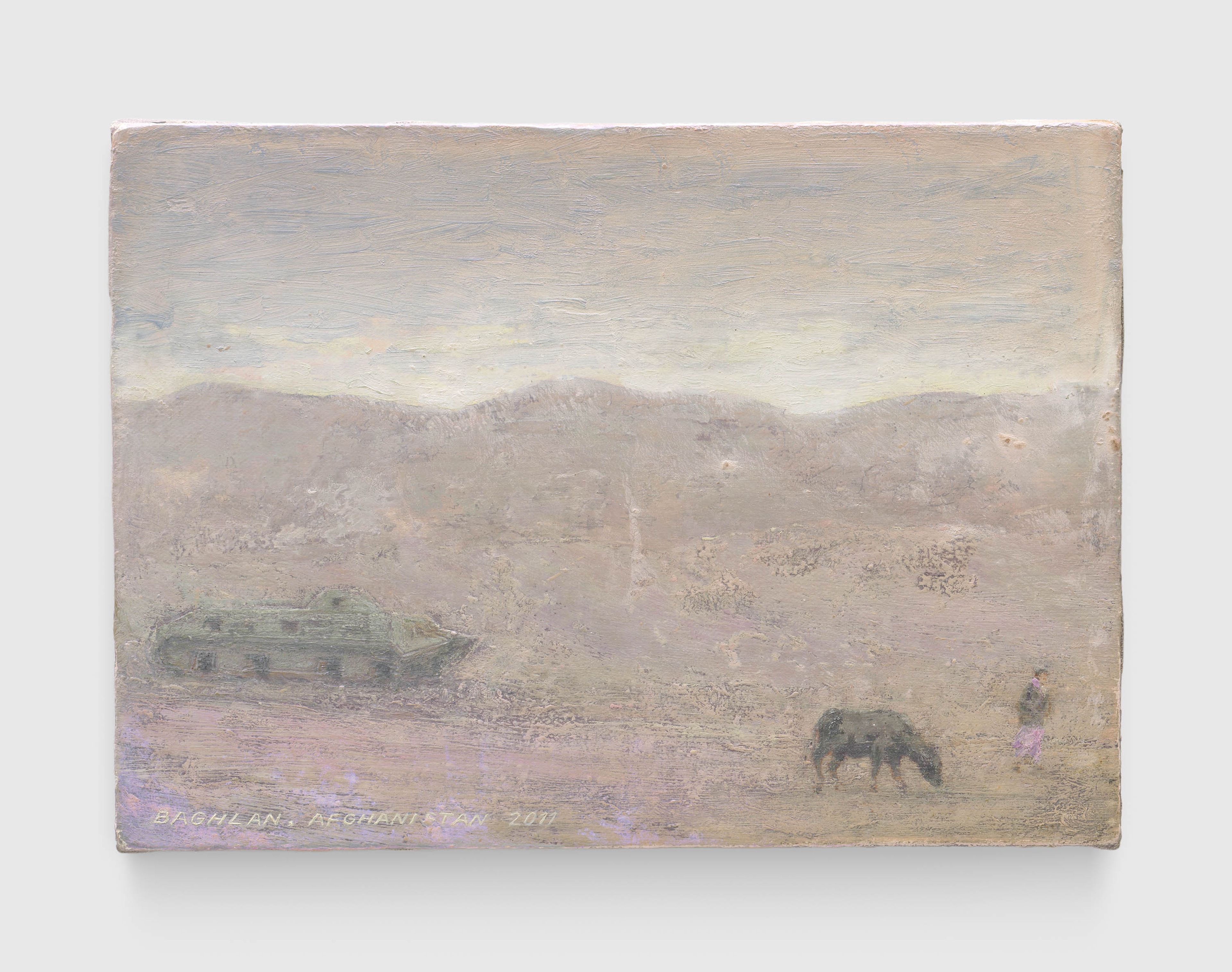 A painting by Francis Alÿs, titled Baghlan, Afghanistan, dated 2011.