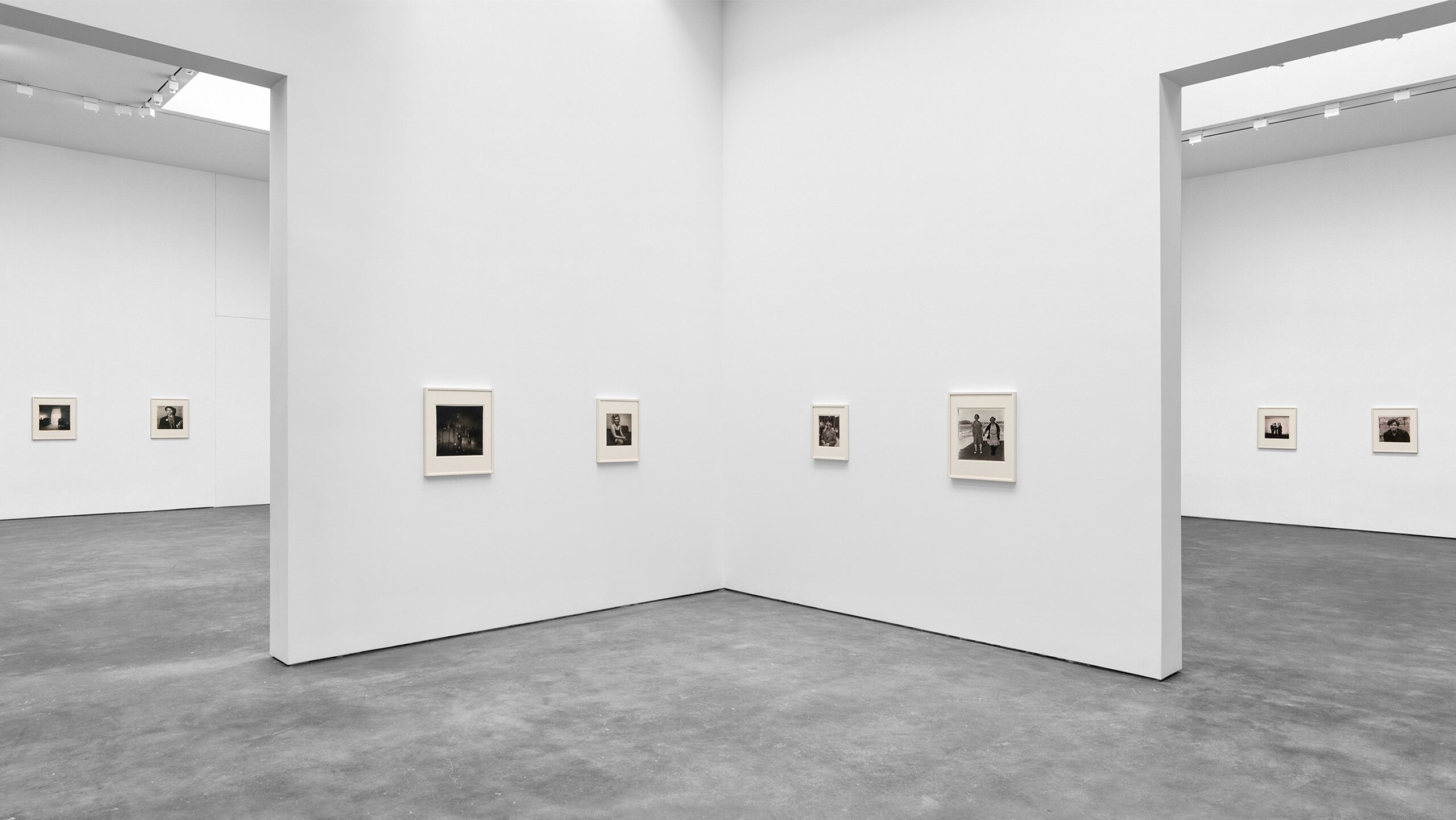 An installation view of the exhibition titled .cataclysm. The 1972 Diane Arbus Retrospective Revisited at David Zwirner New York, dated 2022