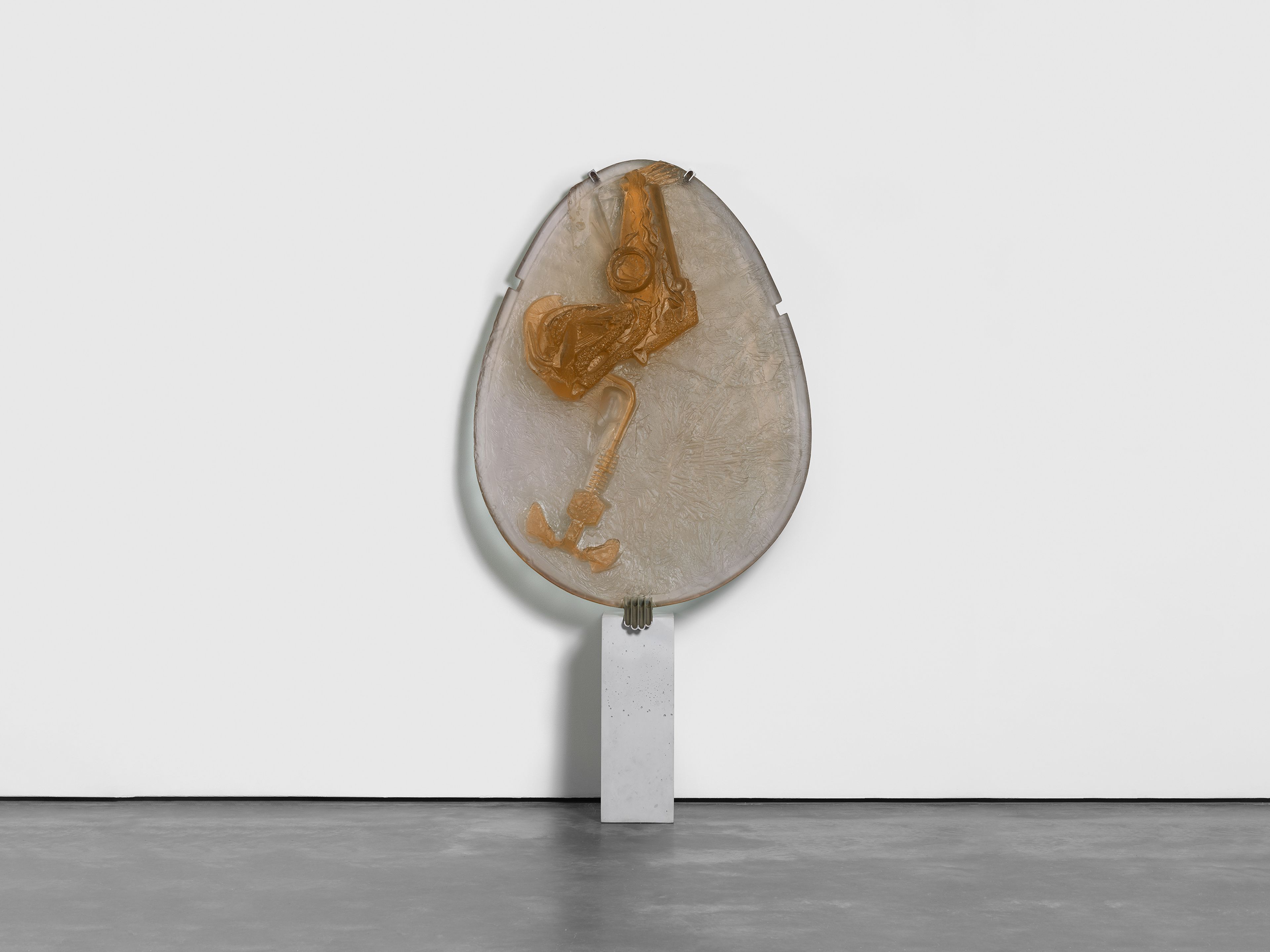 A sculpture by Andra Ursuta, titled Private Dancer (Rose), dated 2025.