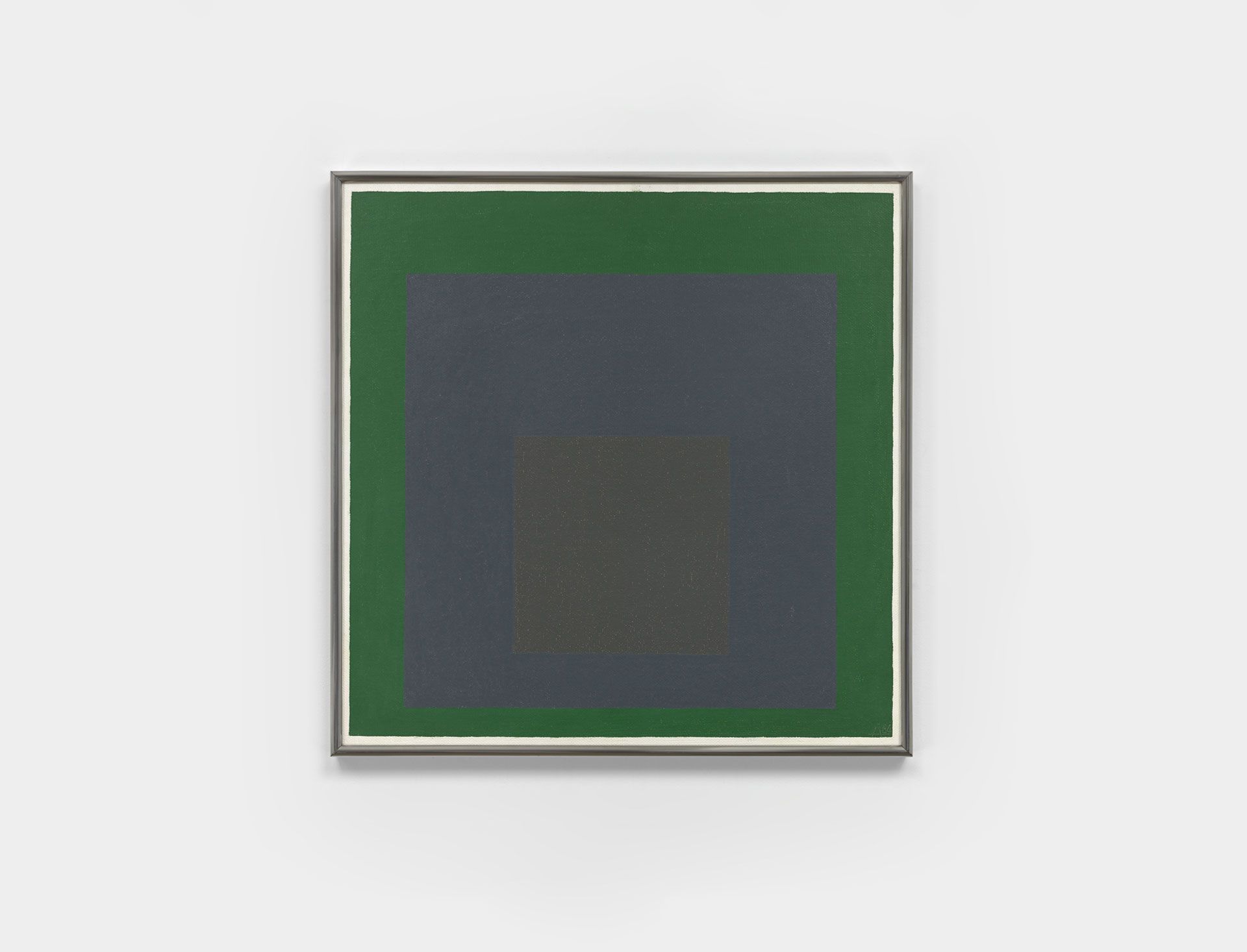 A painting by Josef Albers titled Study for Homage to the Square: Distant, dated 1964.