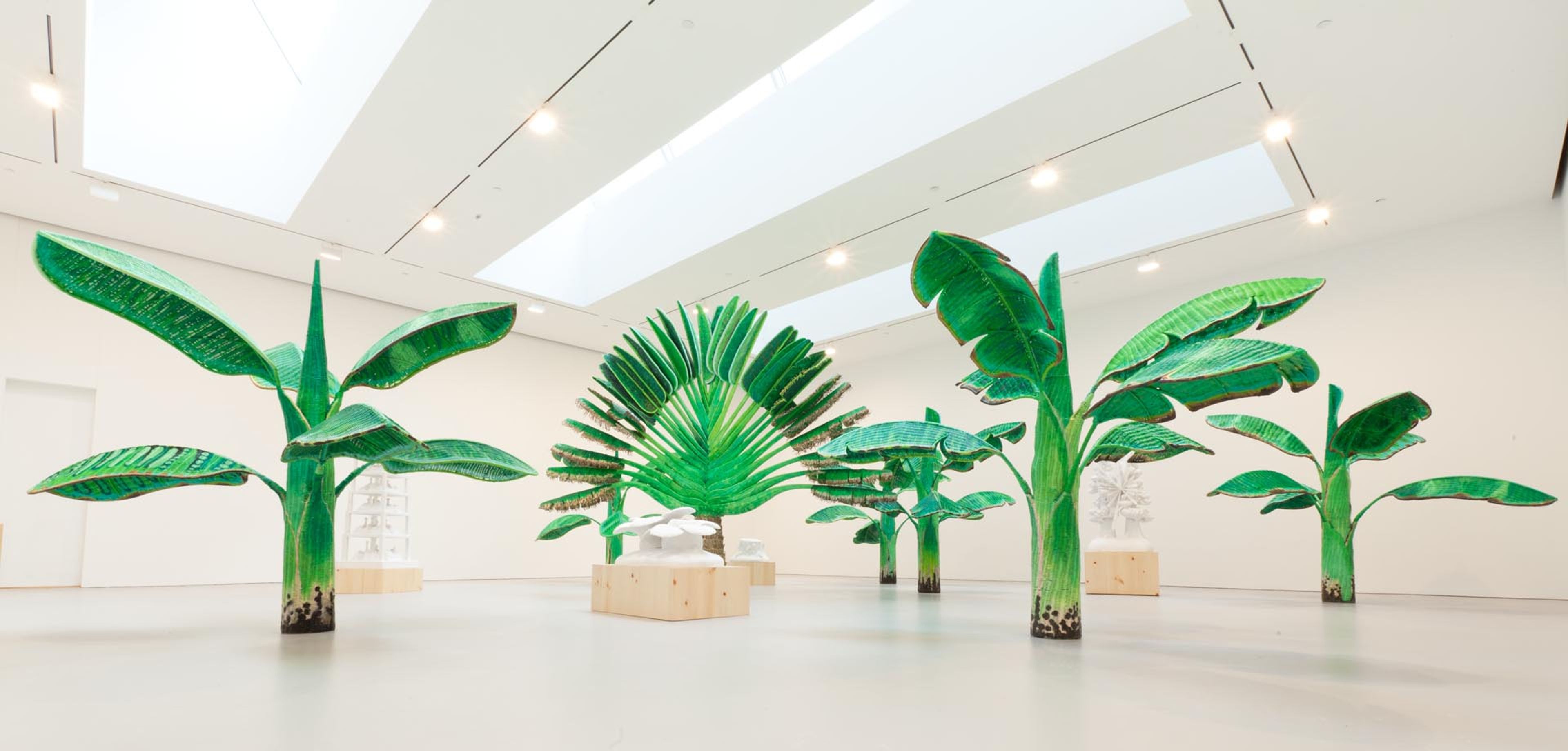 Installation view of the exhibition Yutaka Sone: ISLAND, at David Zwirner in New York, dated 2011. 