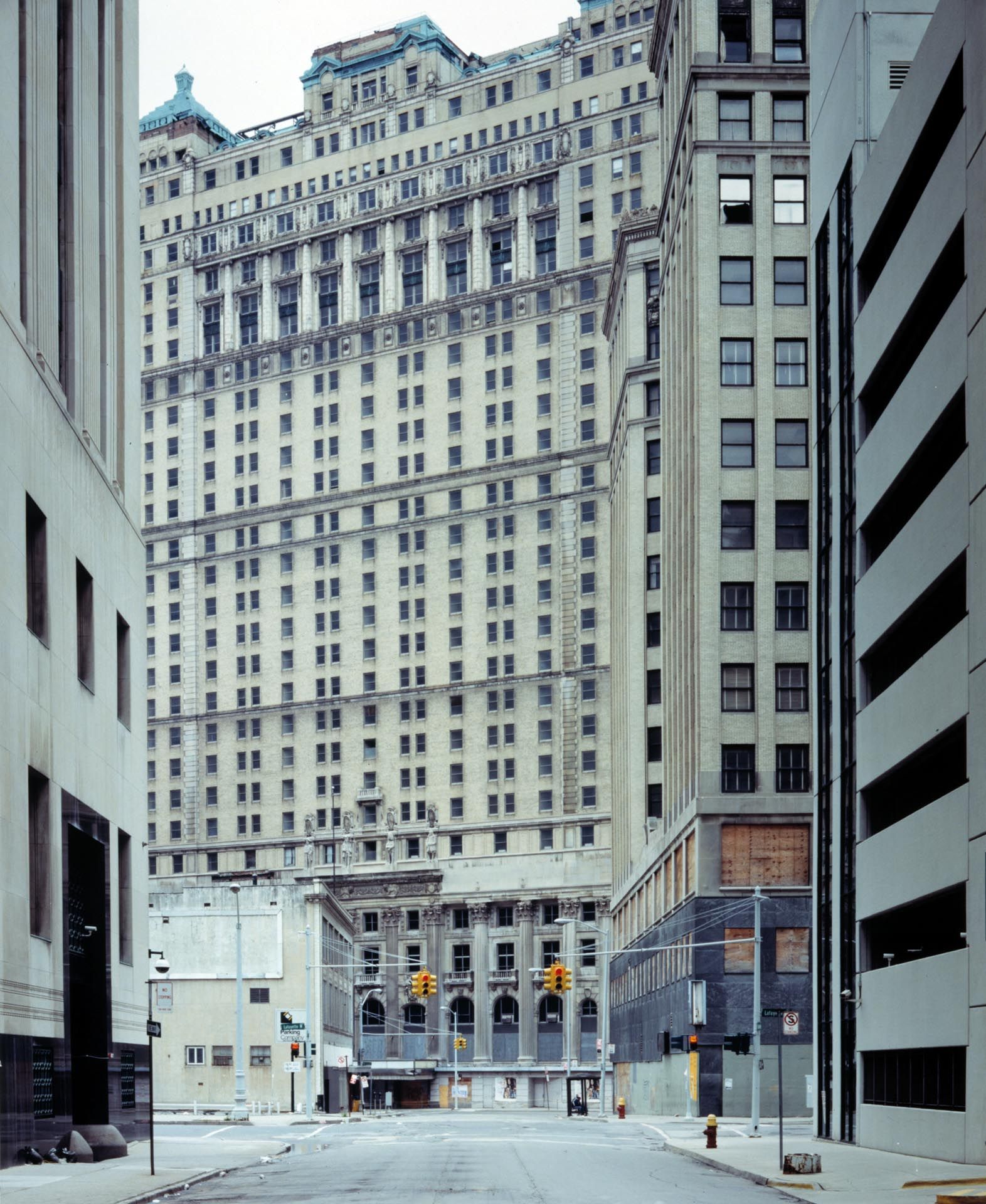 A C-print by Stan Douglas, titled Book Cadillac Hotel, dated 1997 to 1998.