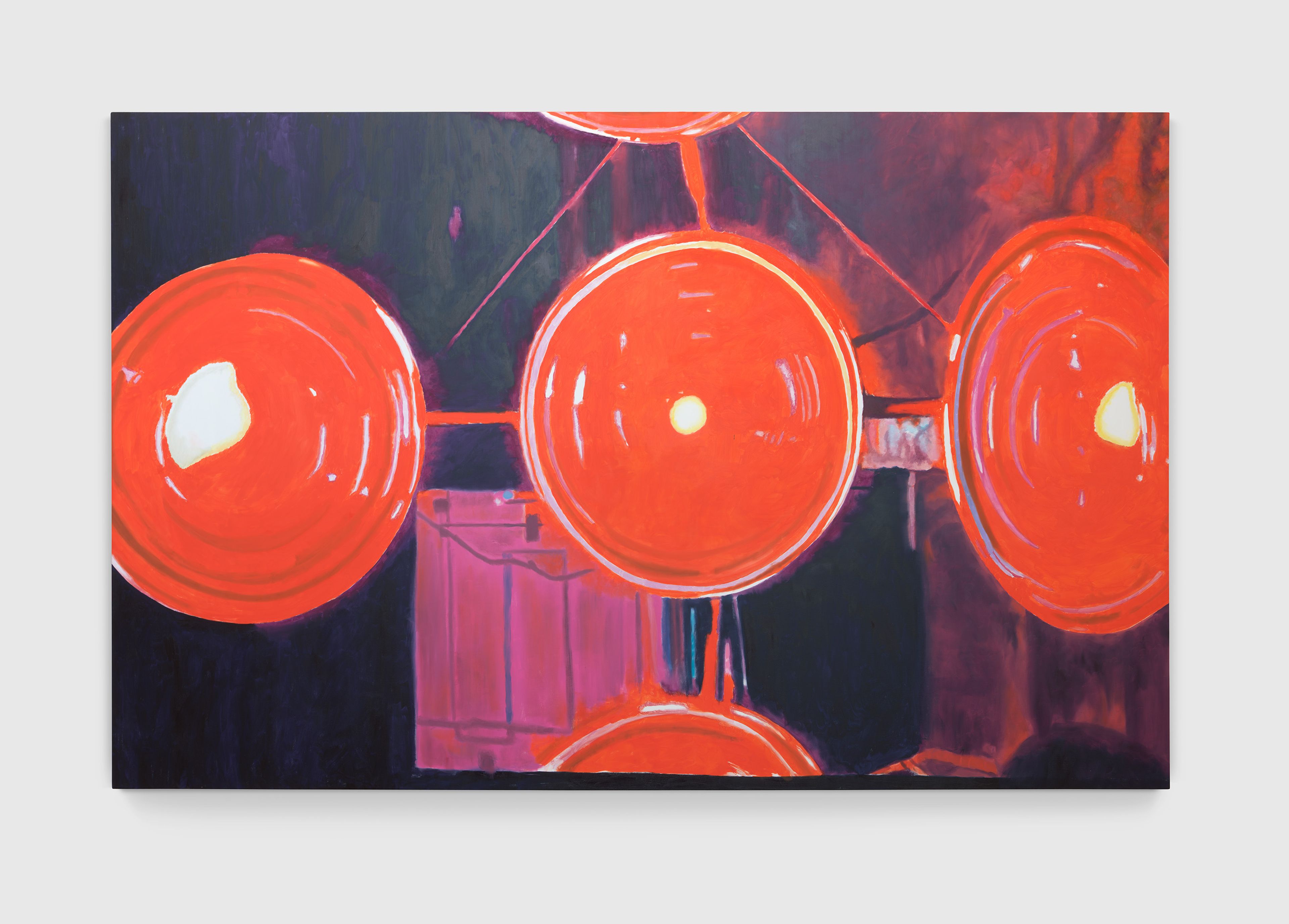 A painting by Luc Tuymans, titled Heat, dated 2025.