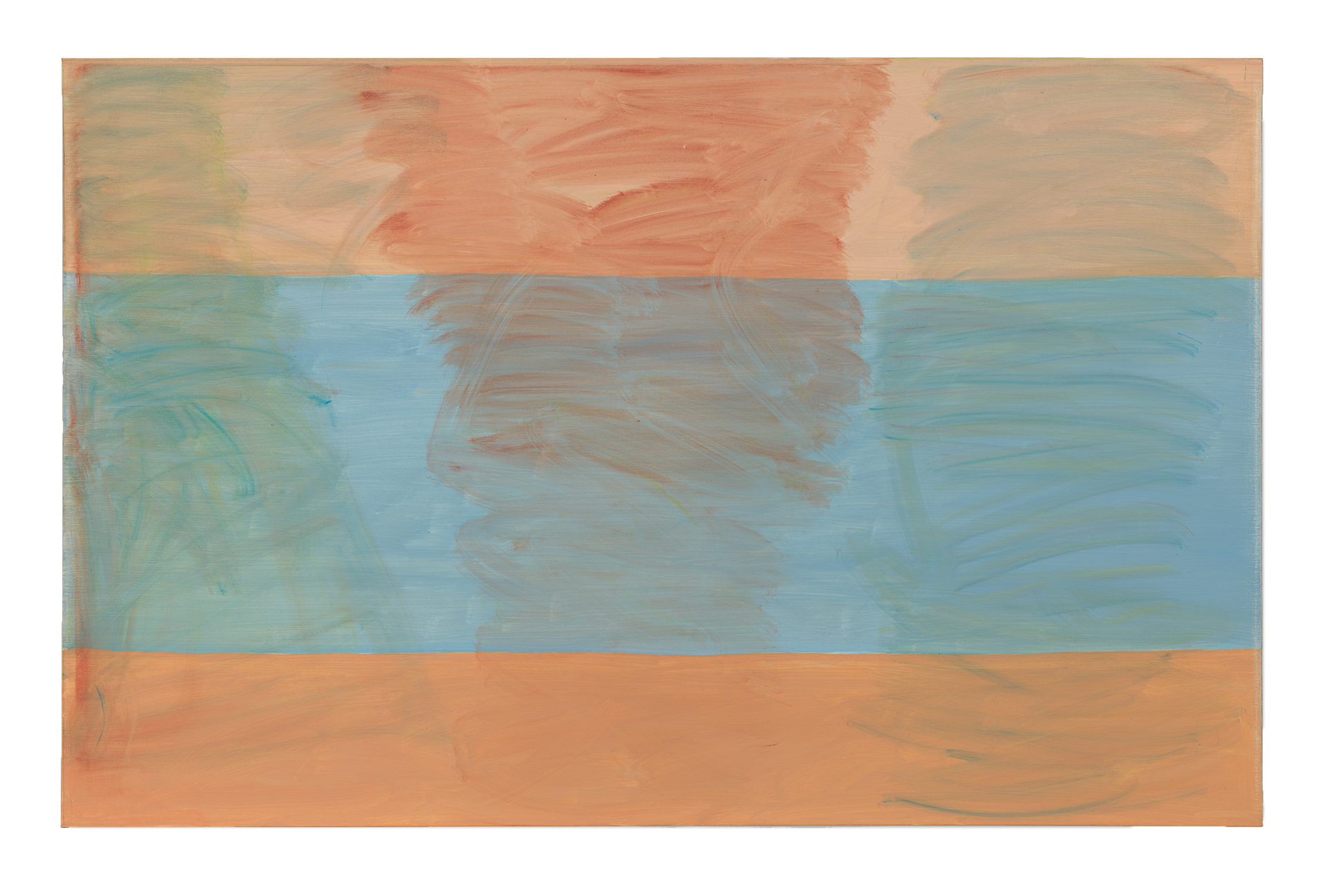 A painting by Raoul De Keyser titled Moment, dated 2003.