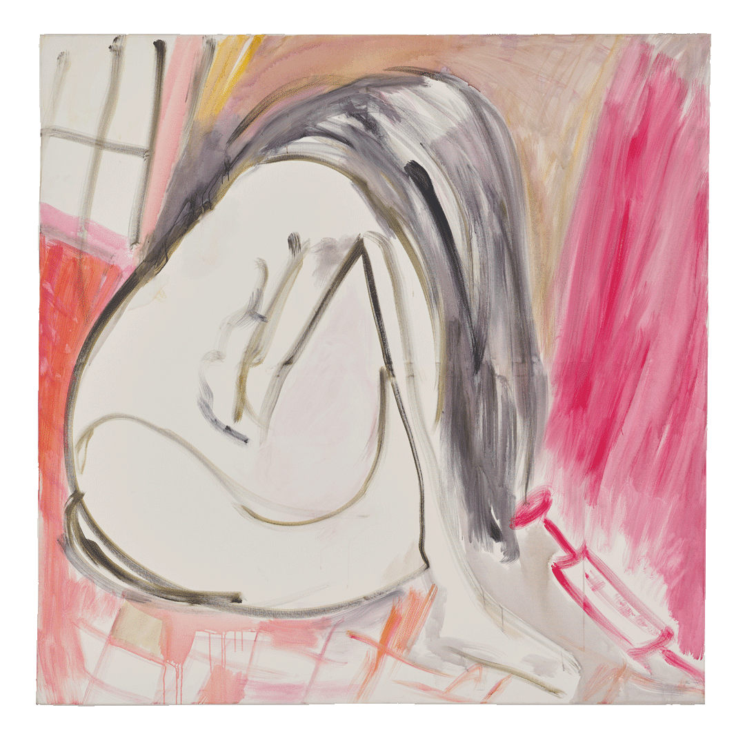 A painting by Tamuna Sirbiladze, titled Tryangel, dated 2007.