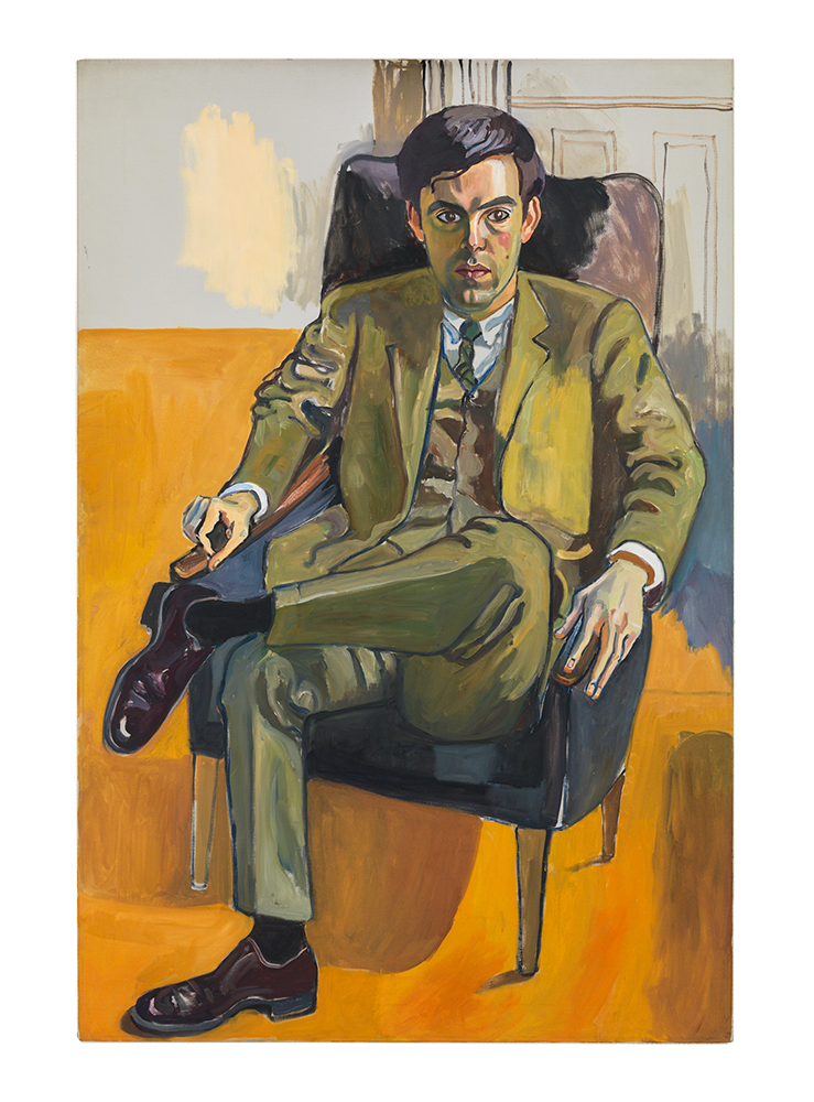 A painting by Alice Neel, titled Richard, dated 1969.