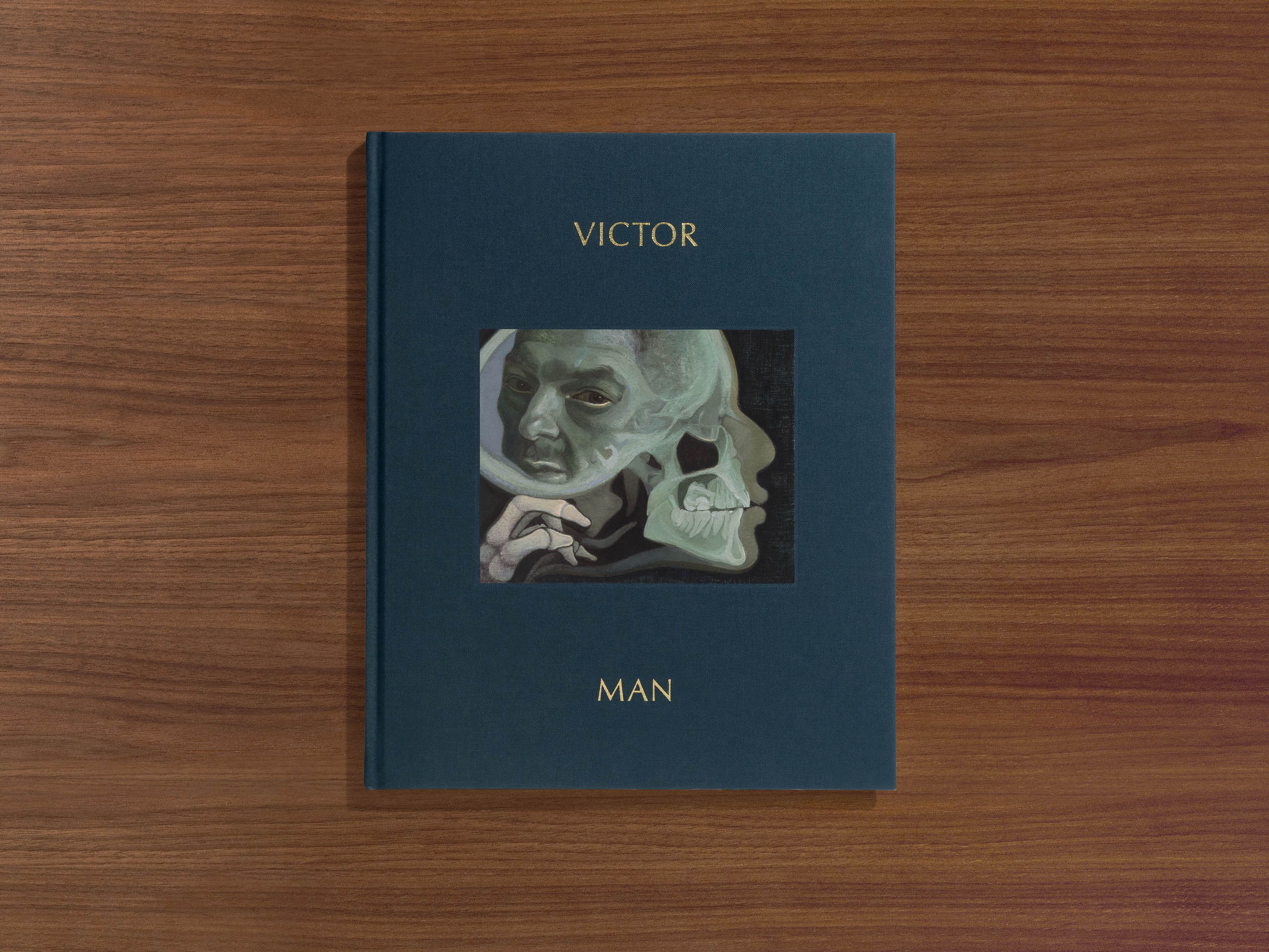Cover of a book titled Victor Man: The Absence That We Are, published by David Zwirner Books in 2026