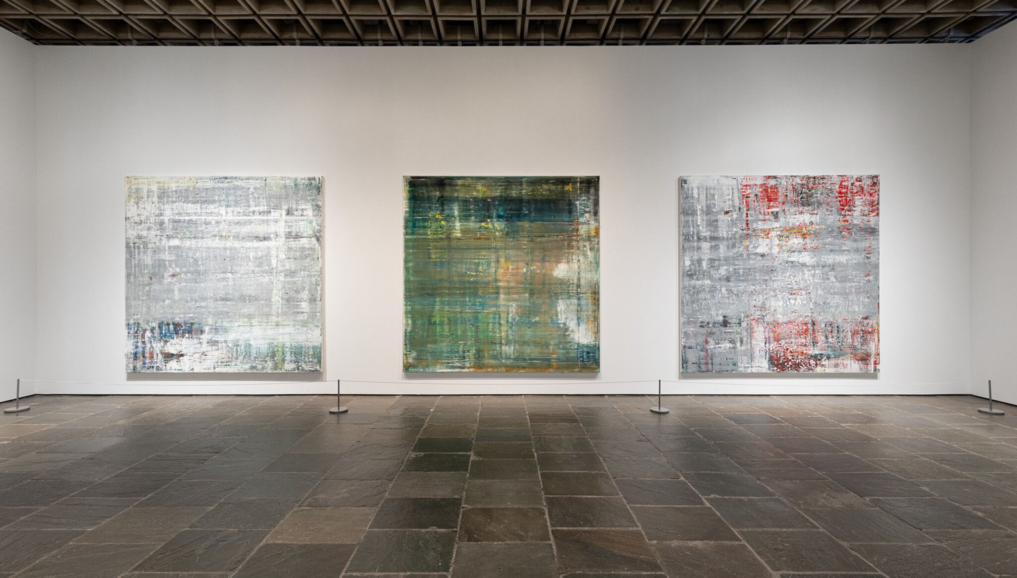 Installation view of the exhibition Gerhard Richter: Painting After All,  at The Metropolitan Museum of Art, in New York, dated 2020