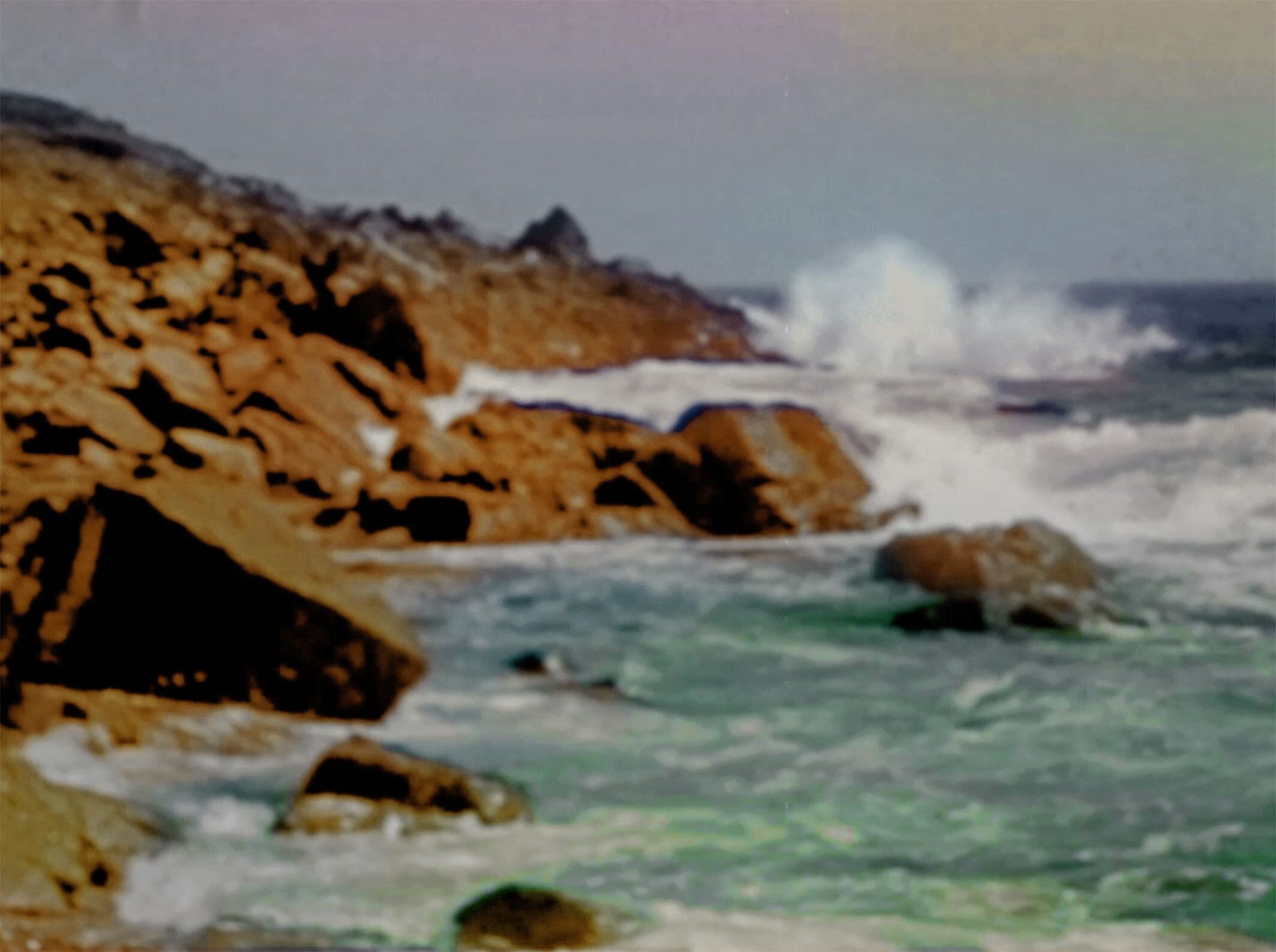 A still from the film Seascape, by James Welling, dated 2017