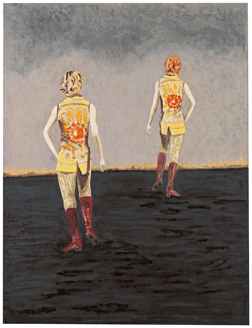 An oil and acrylic panting on canvas by Mamma Andersson, titled The Lost Paradise III, dated 2020.