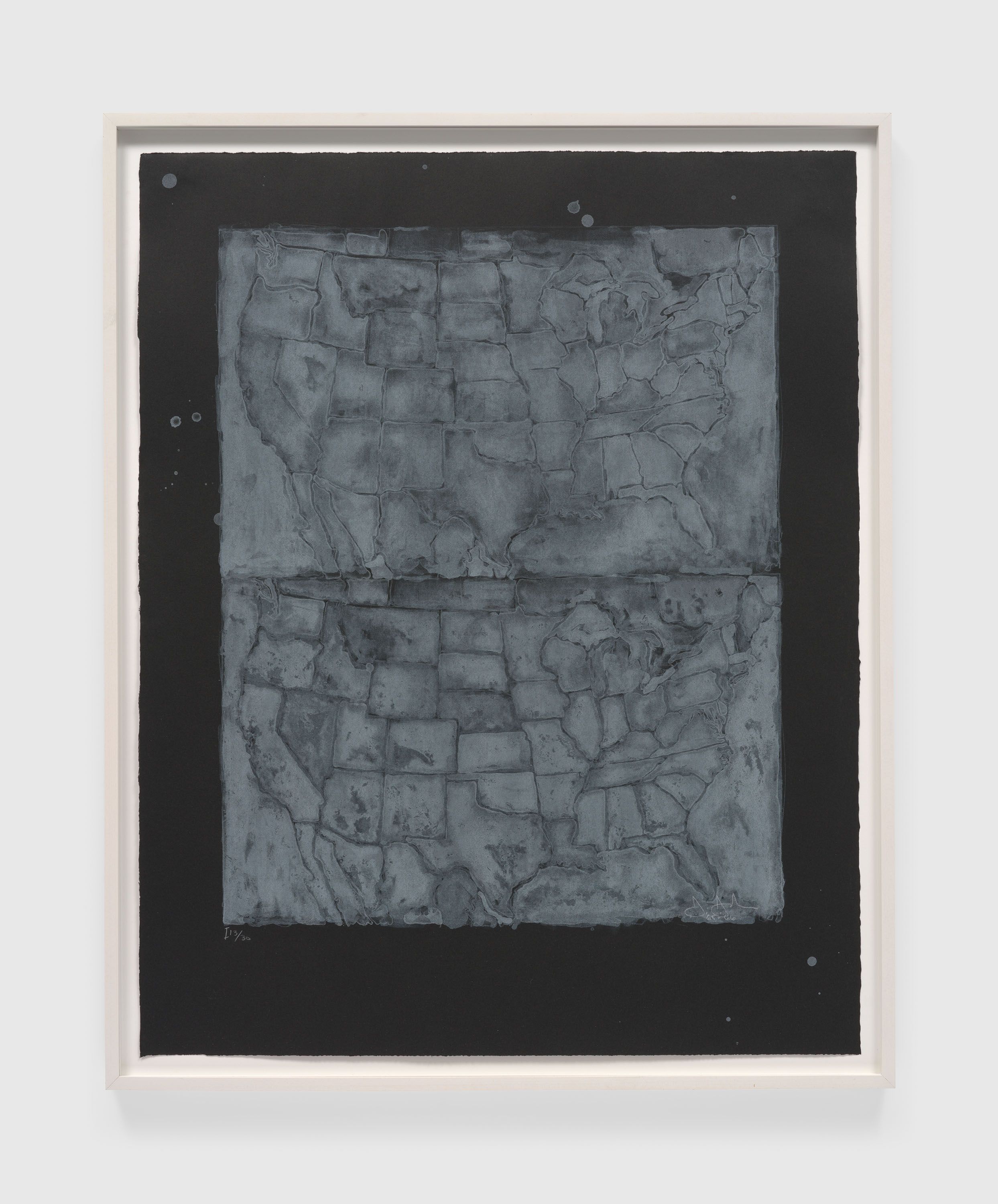 Jasper Johns: Two Maps I, 1965-1966 | David Zwirner
