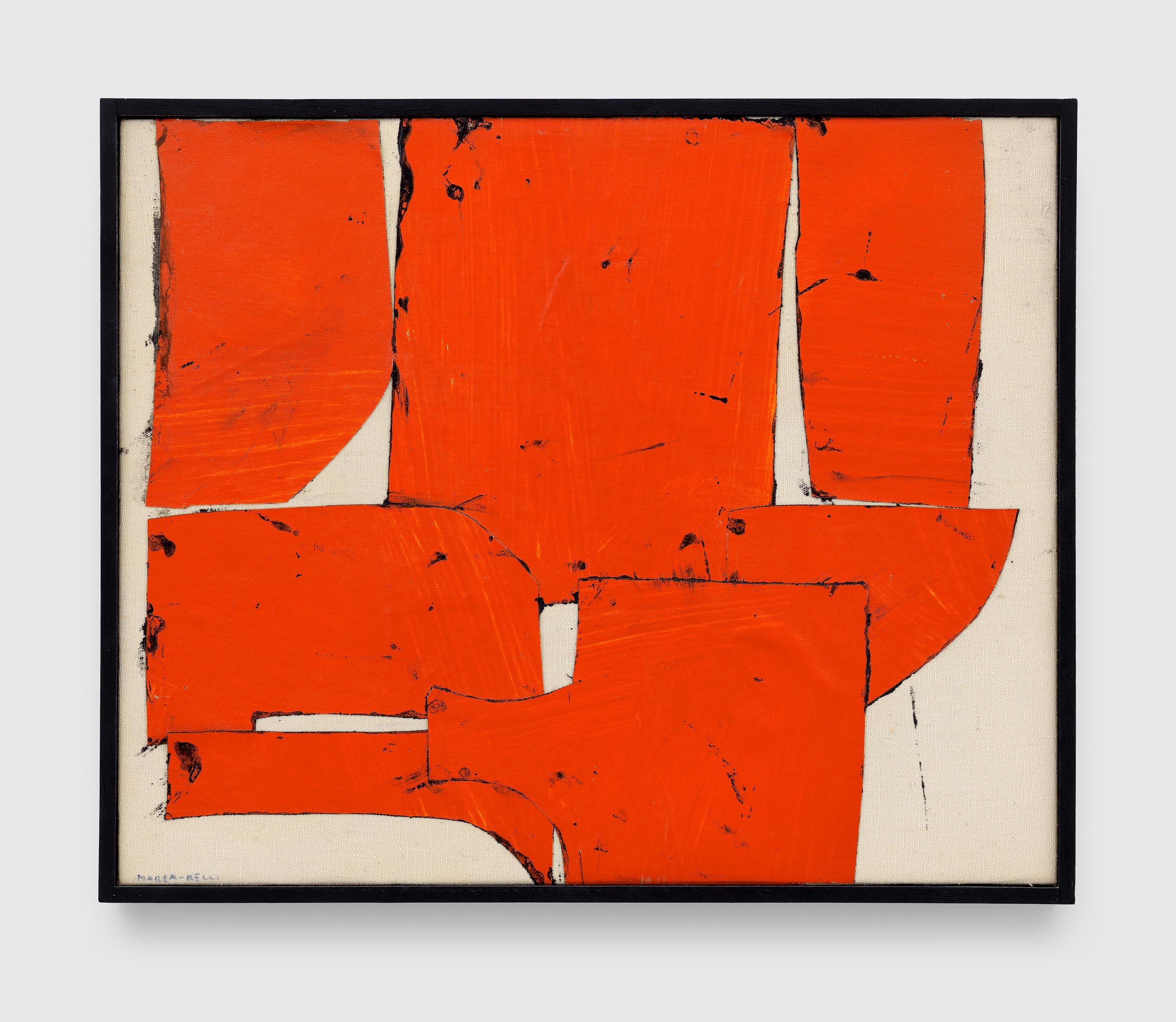 A painting by Conrad Marca-Relli, titled J-S-16-63, dated 1963.