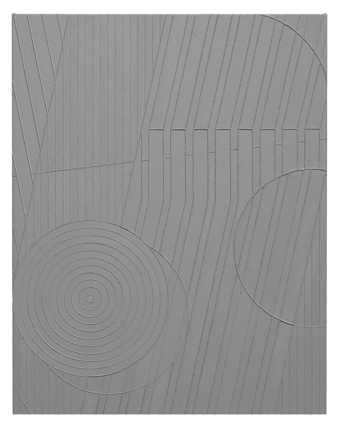 A painting by Tomma Abts, titled II, dated 2018.