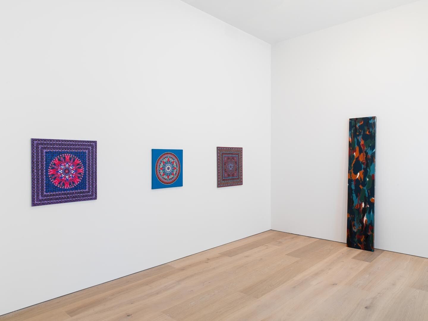 Installation view of the exhibition John McCracken: Works from 1963 to 2011, at David Zwirner in New York, dated 2013.