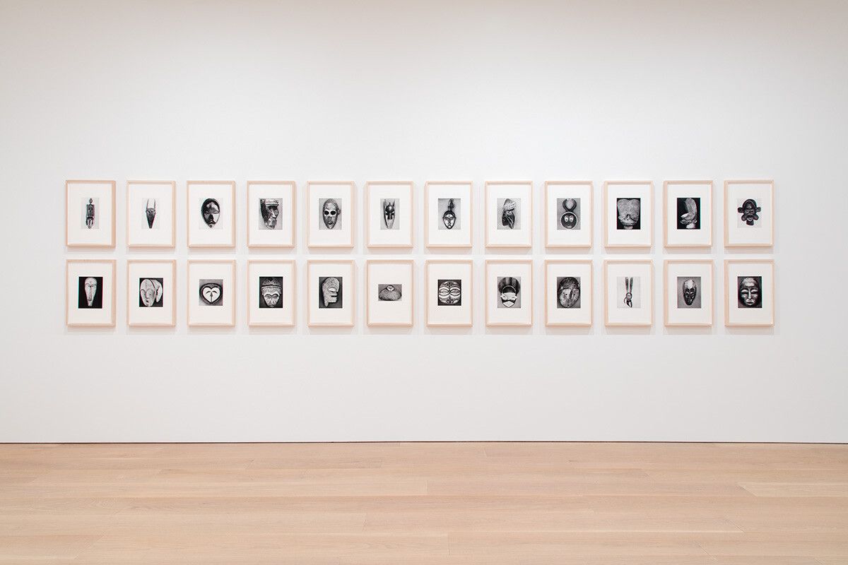 An installation view of an exhibition titled Sherrie Levine, at David Zwirner, New York, in 2016.