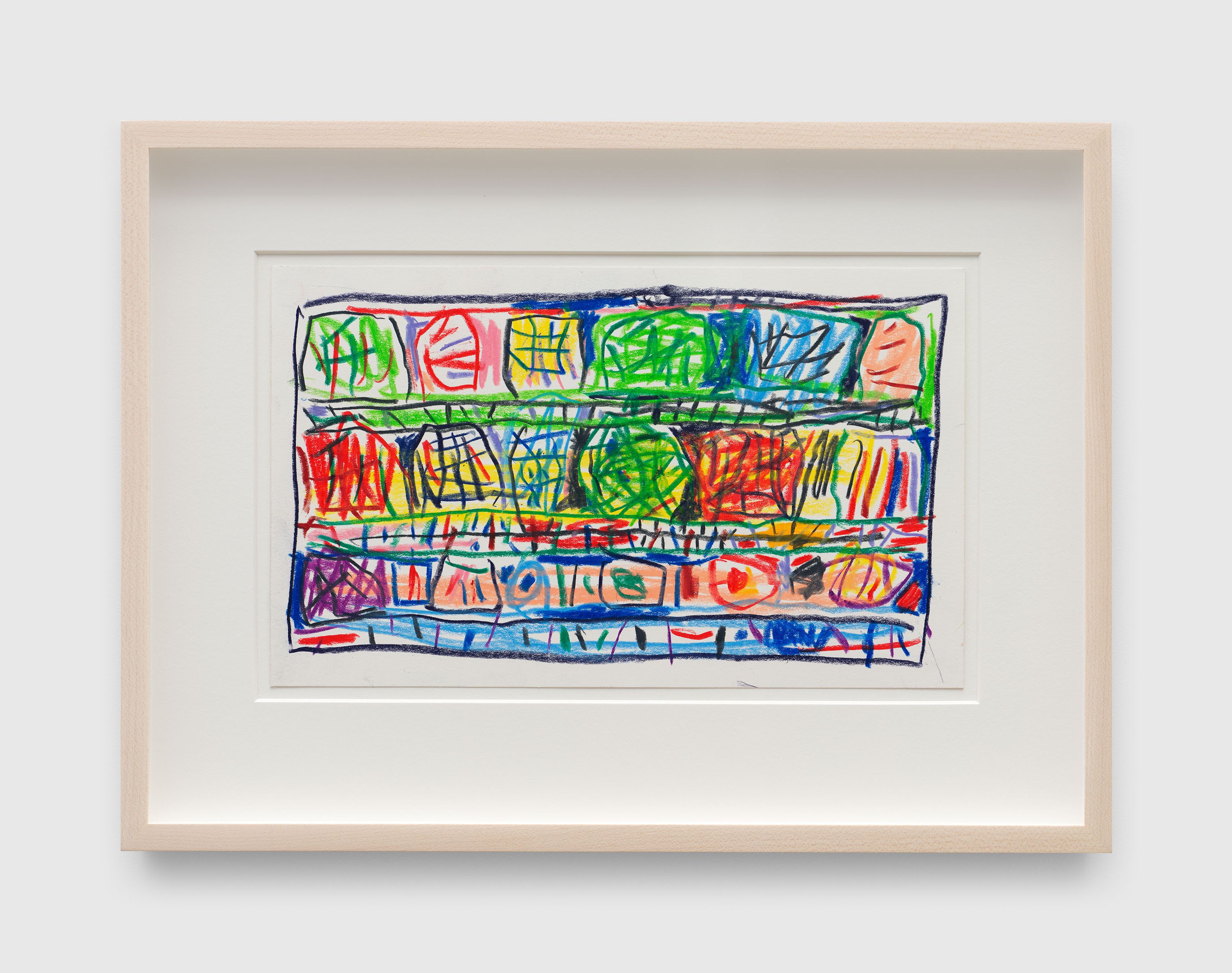 An untitled work on paper by Stanley Whitney, dated 2025.