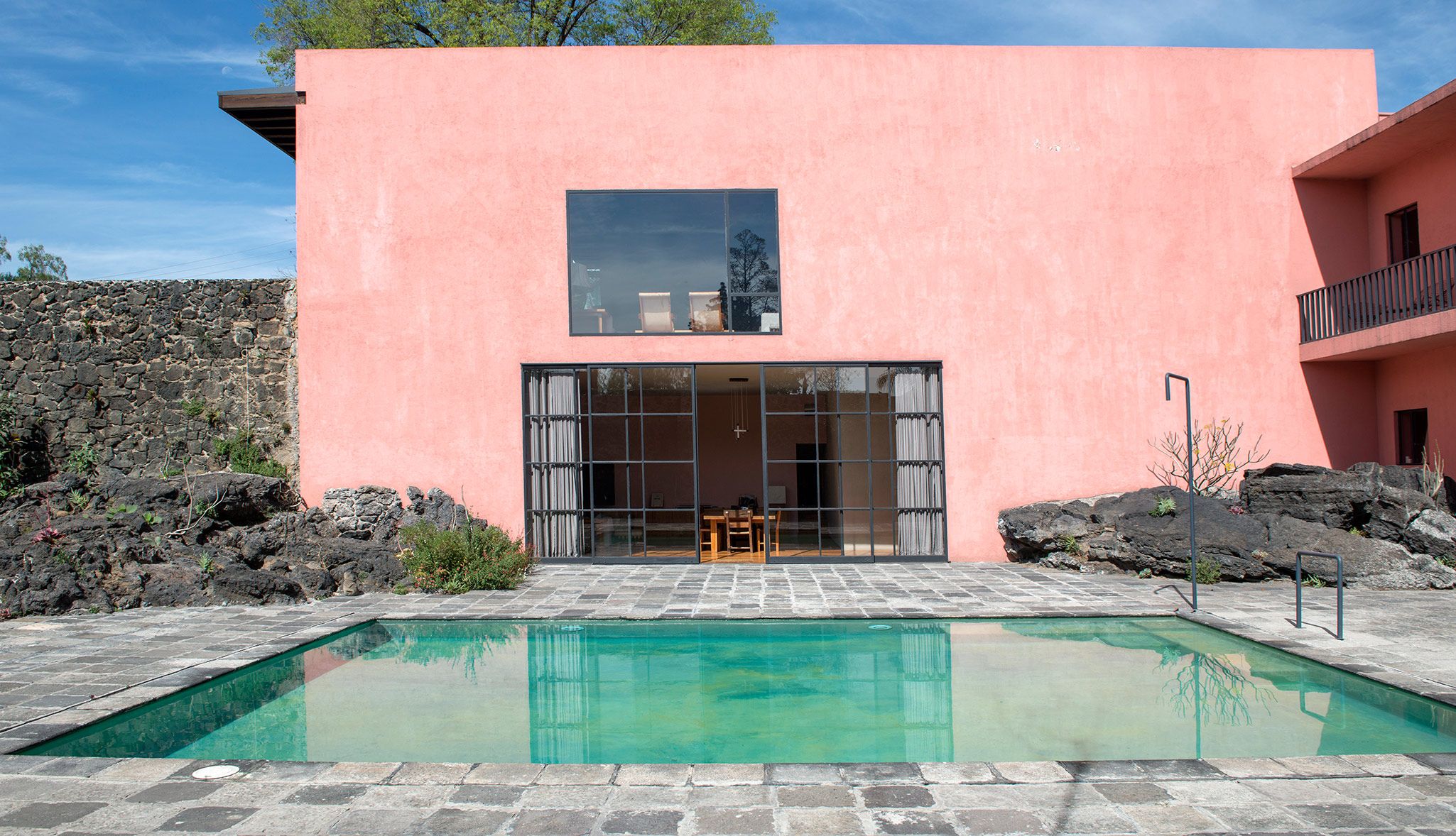 A photo of Luis Barragan's, Casa Pedregal, Pedregal, Mexico.