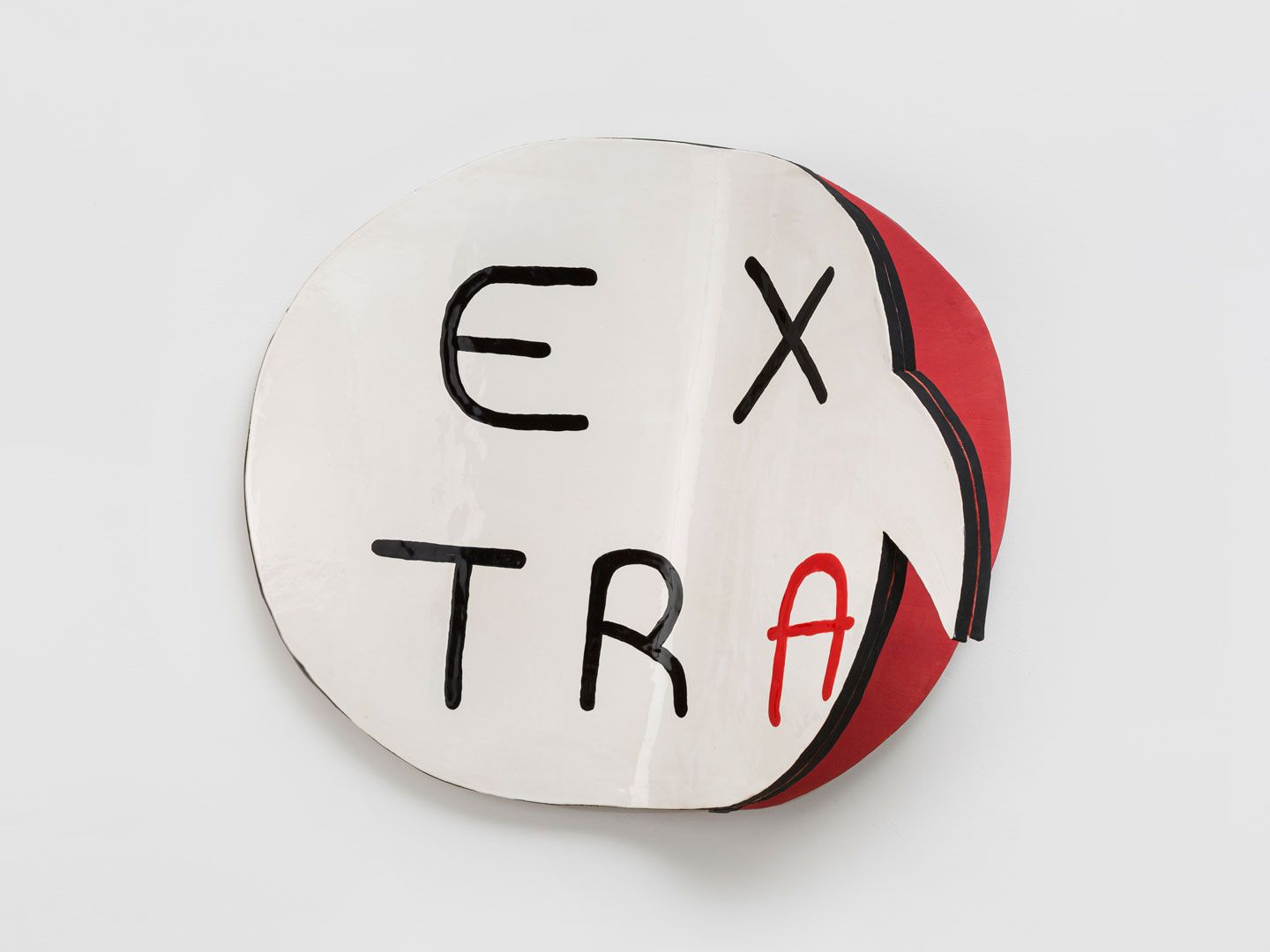 A sculpture by Emma Hart titled Extra, dated 2020.