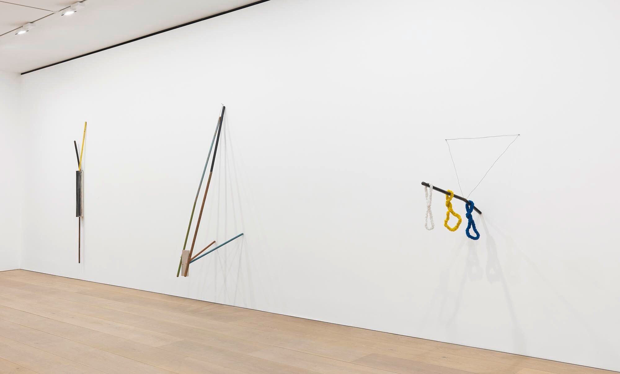 Installation view of the exhibition Al Taylor, at David Zwirner in London, dated 2014.