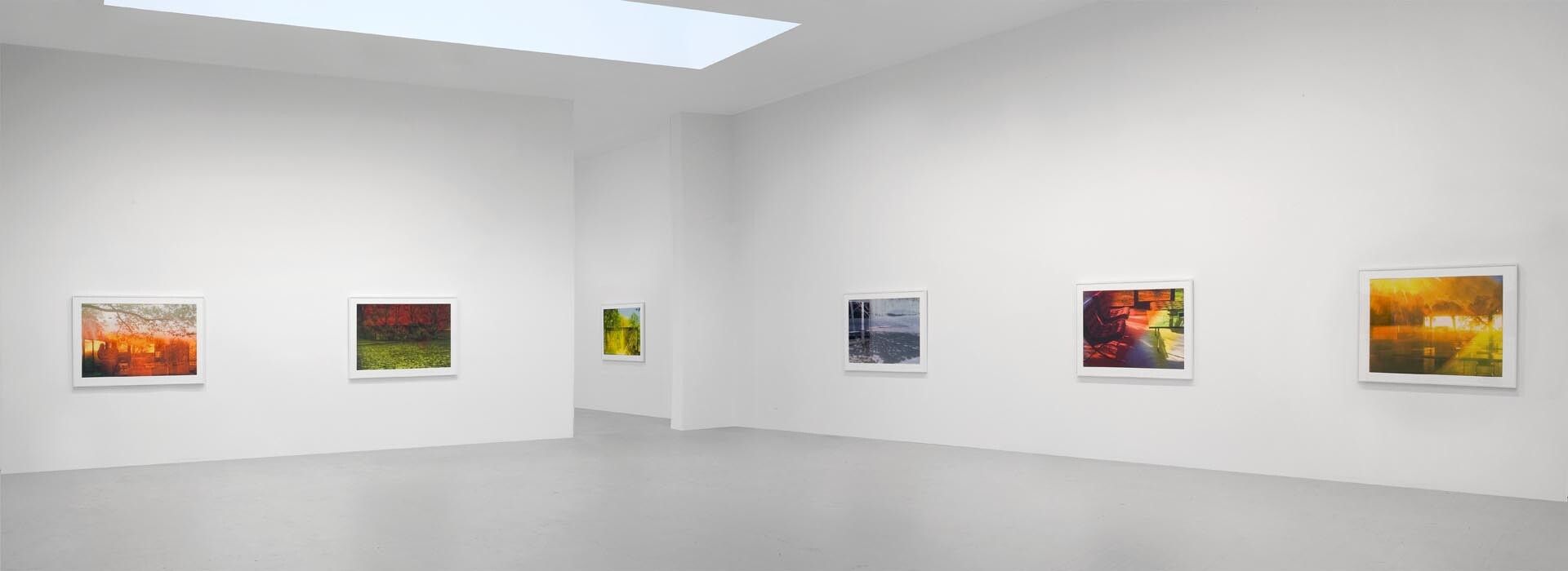 Installation view of the exhibition James Welling: Glass House, at David Zwirner in New York, dated 2010.