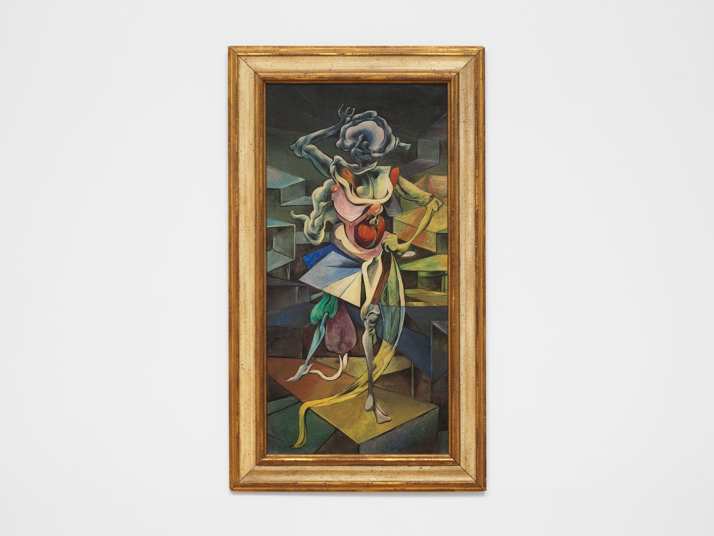 A painting by Kurt Seligmann, titled Prophet Walking by Night, dated 1948.