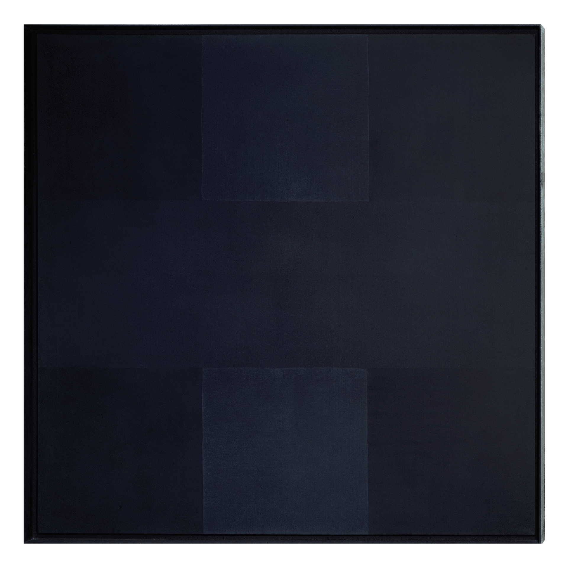 A painting by Ad Reinhardt, titled Abstract Painting, dated 1960.