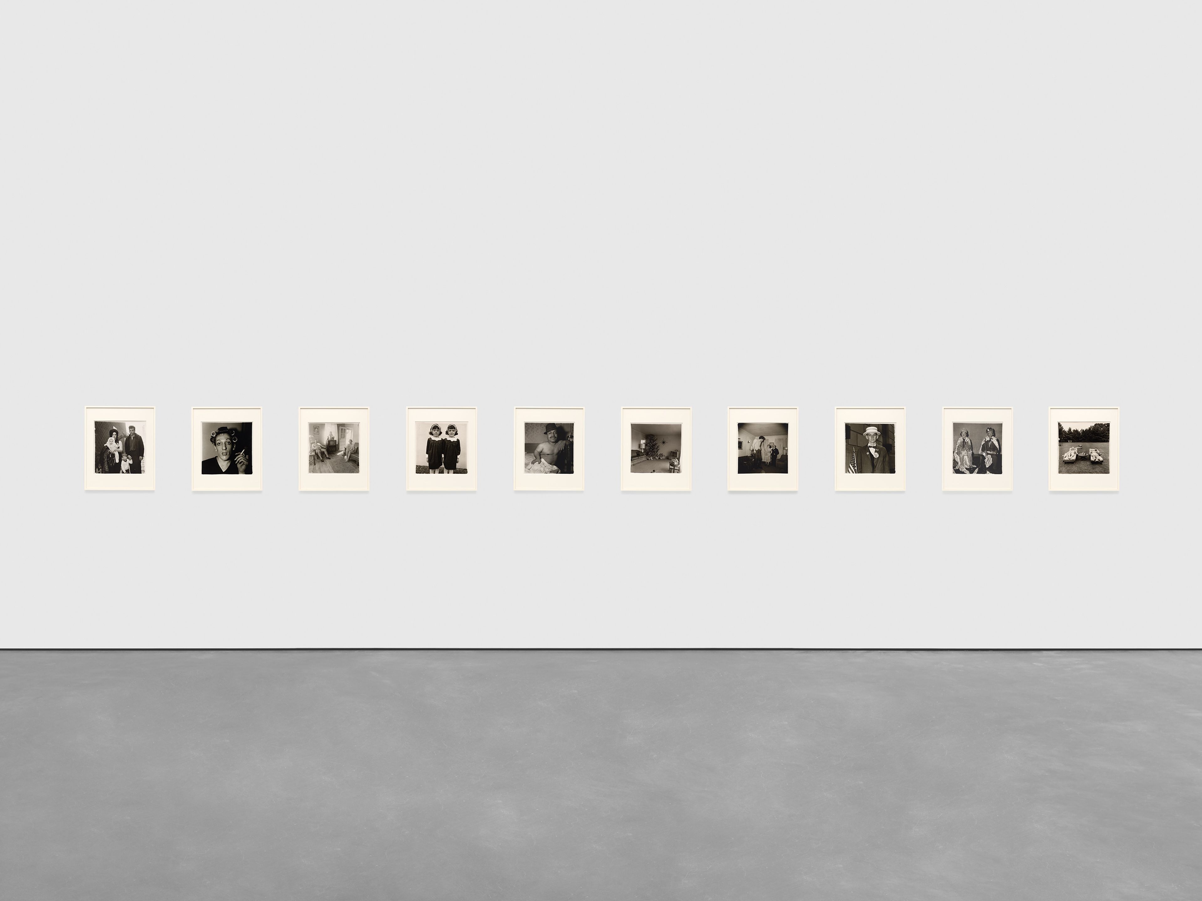 A set of 10 photographs by Diane Arbus, titled A box of ten photographs, dated 1970.