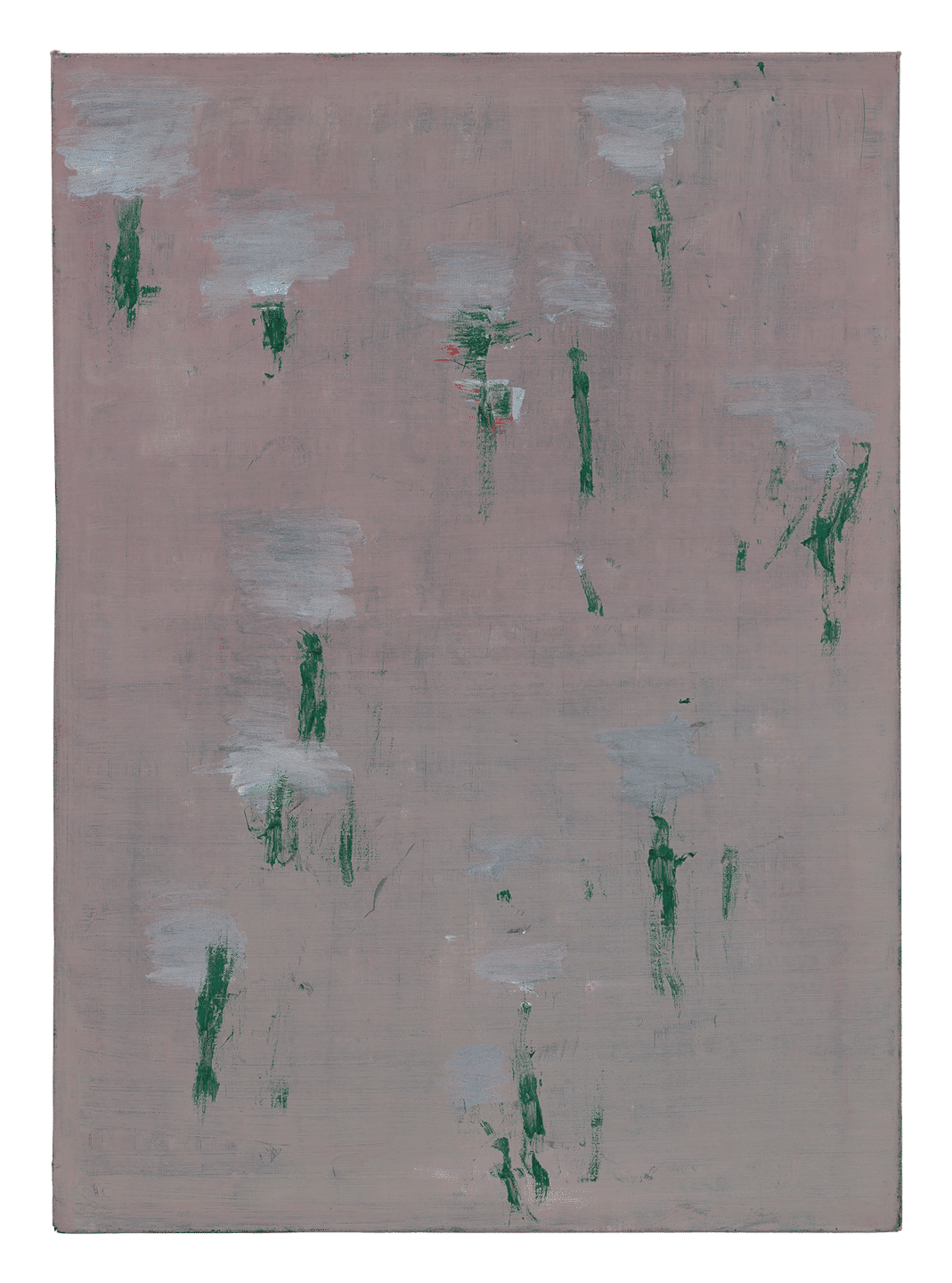 An oil painting on canvas by Raoul De Keyser, titled Blue de ciel, dated 1991 to 1992.