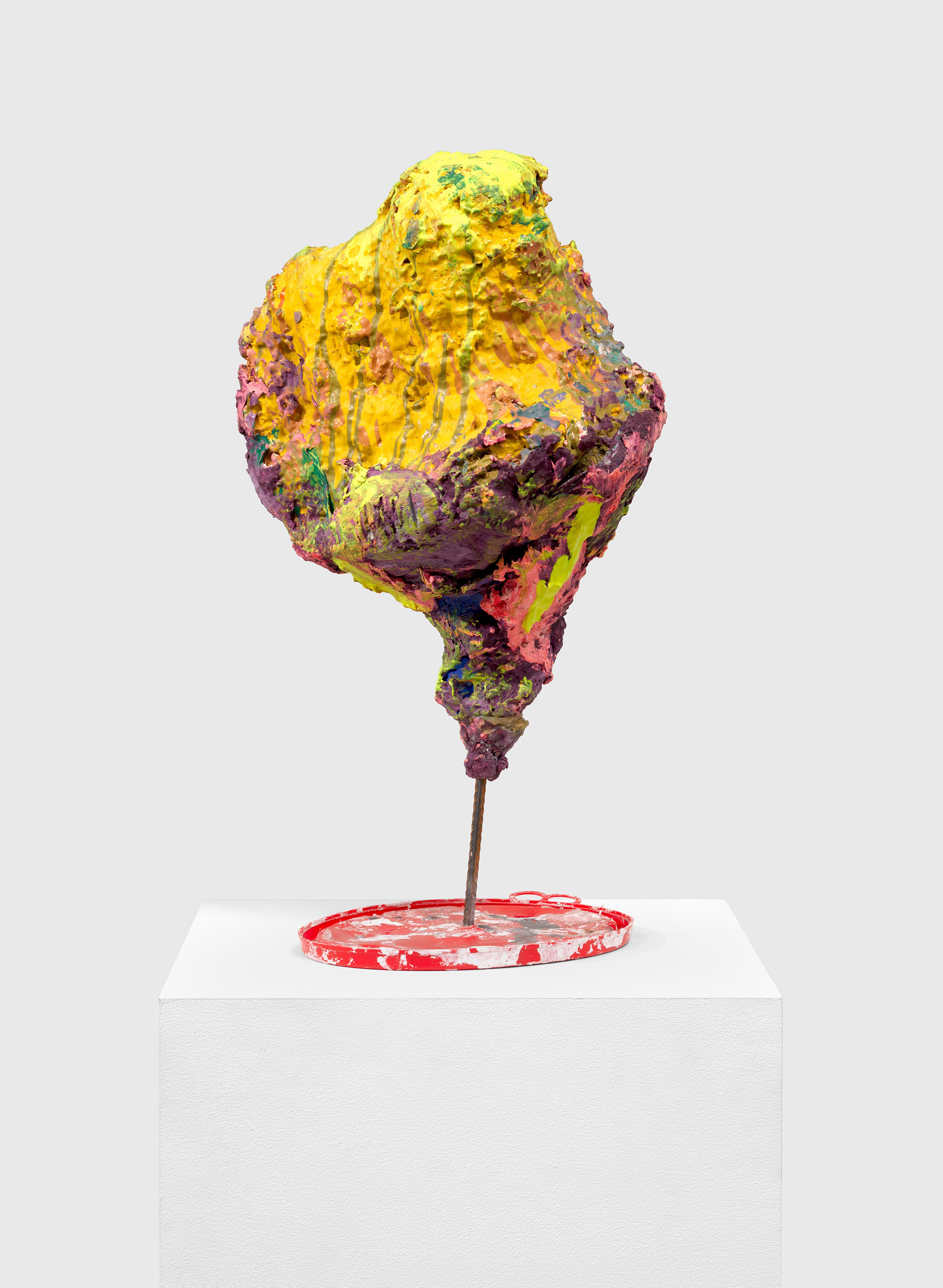 An untitled sculpture by Franz West, dated 1998.