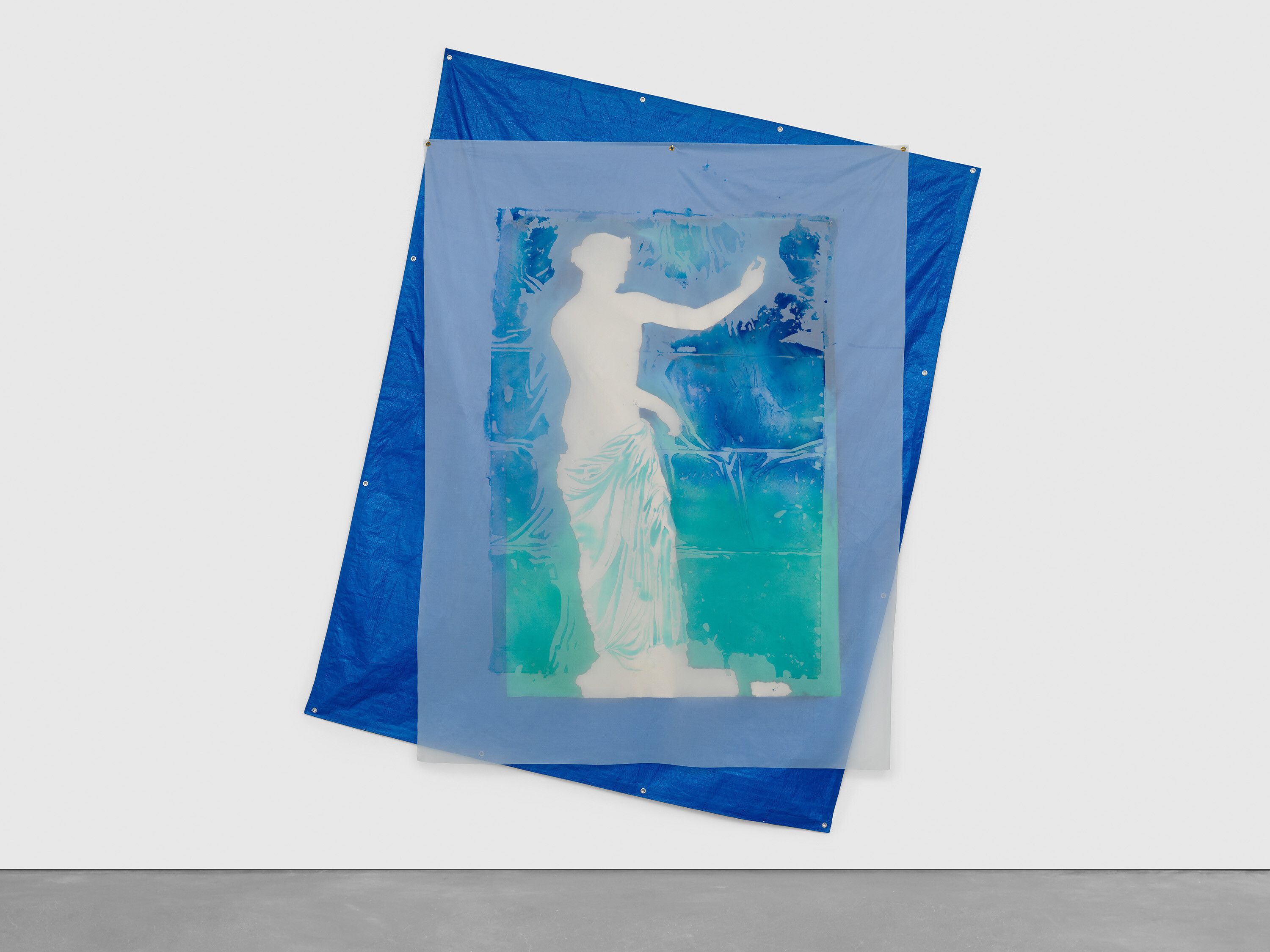 A mixed media artwork by Patricia Cronin, titled Aphrodite of Capua (Naples National Archaeological Museum), dated 2018.