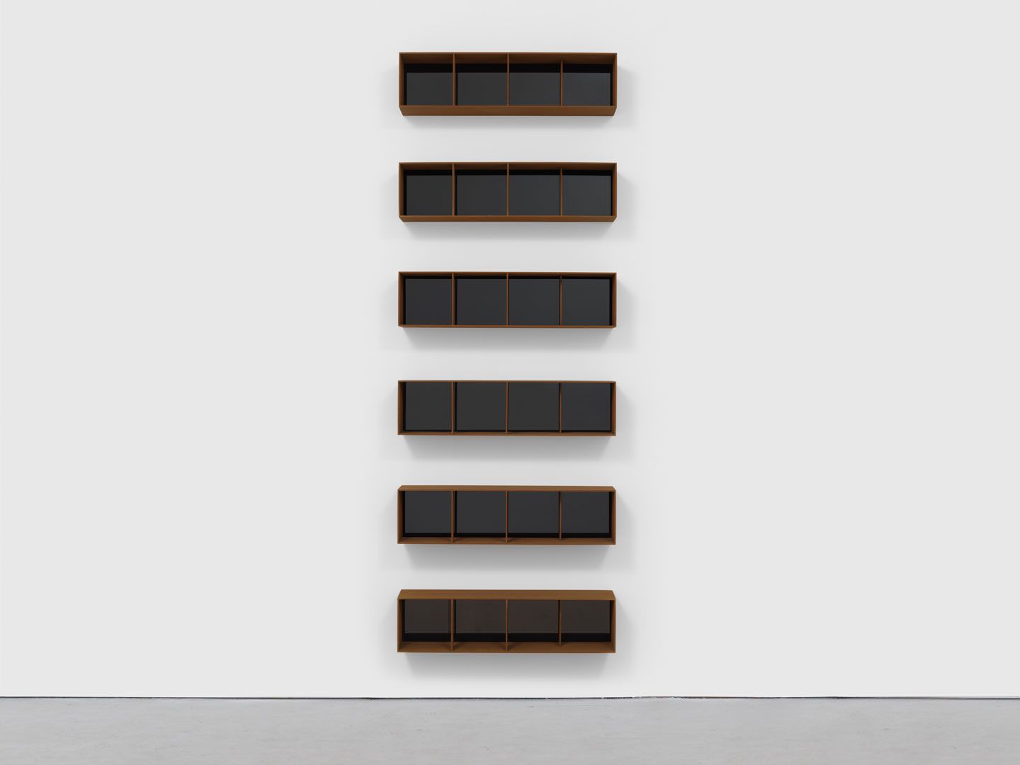 An untitled sculpture by Donald Judd, dated 1994.