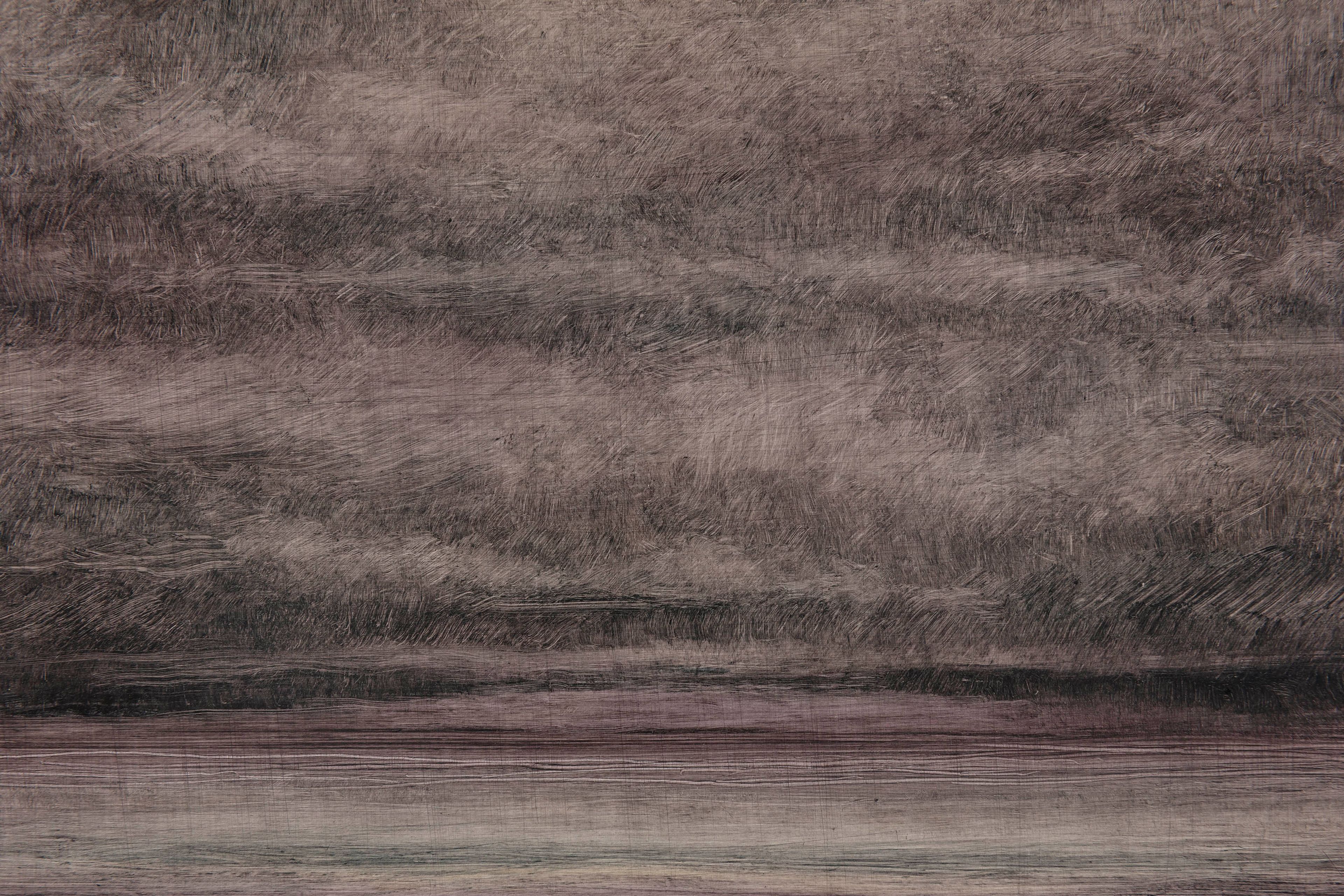 A detail from a painting by Lucas Arruda, called Untitled (from the Deserto-Modelo series), dated 2021.