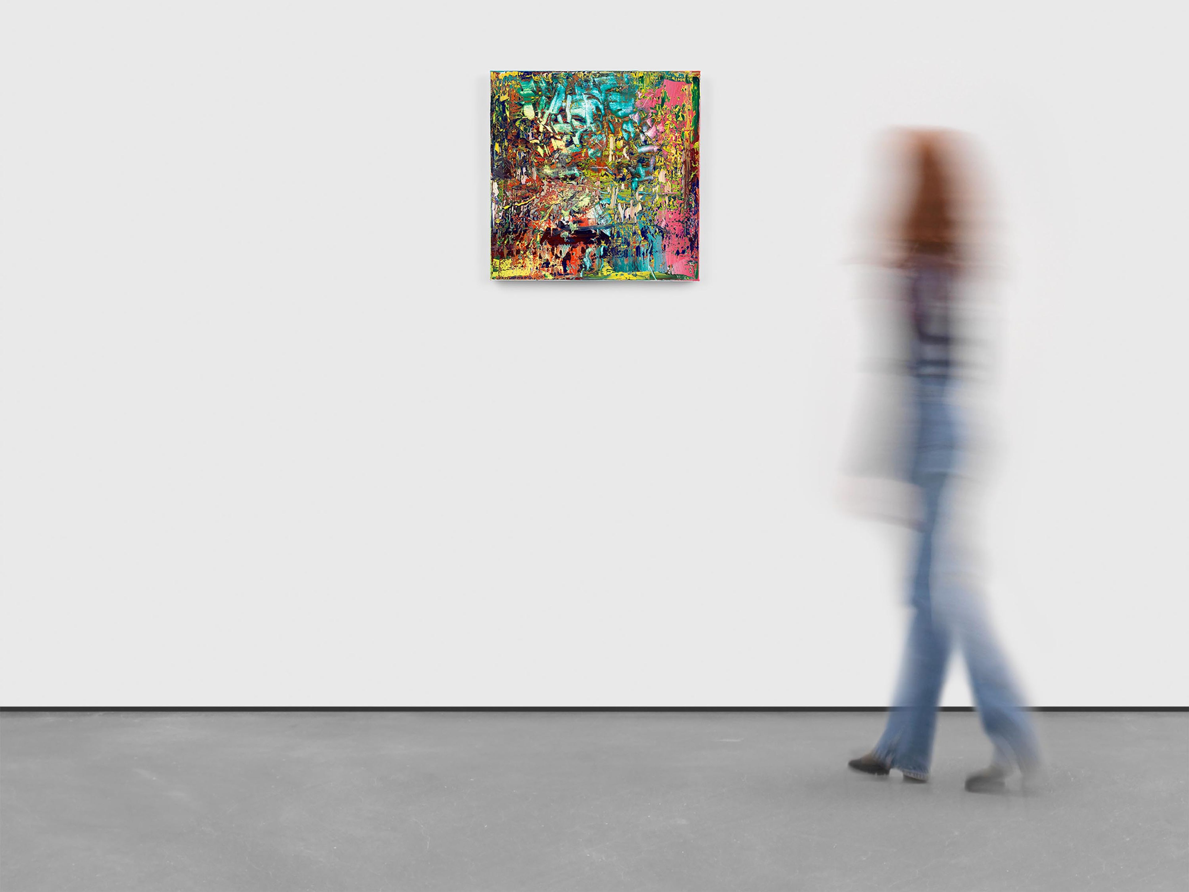 A painting by Gerhard Richter, titled Abstraktes Bild (Abstract Painting), dated 2016.