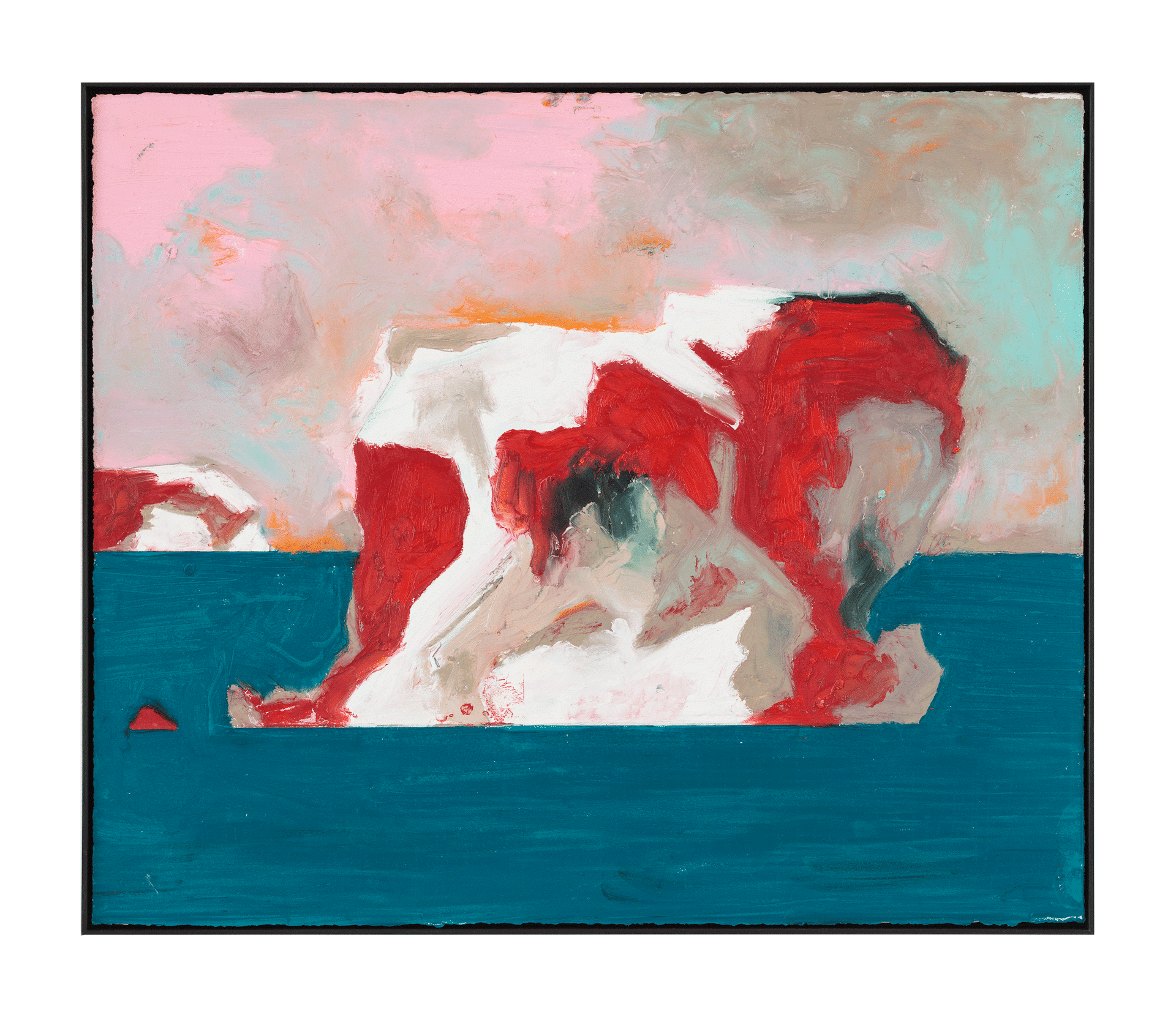 An untitled painting by Harold Ancart, dated 2018.