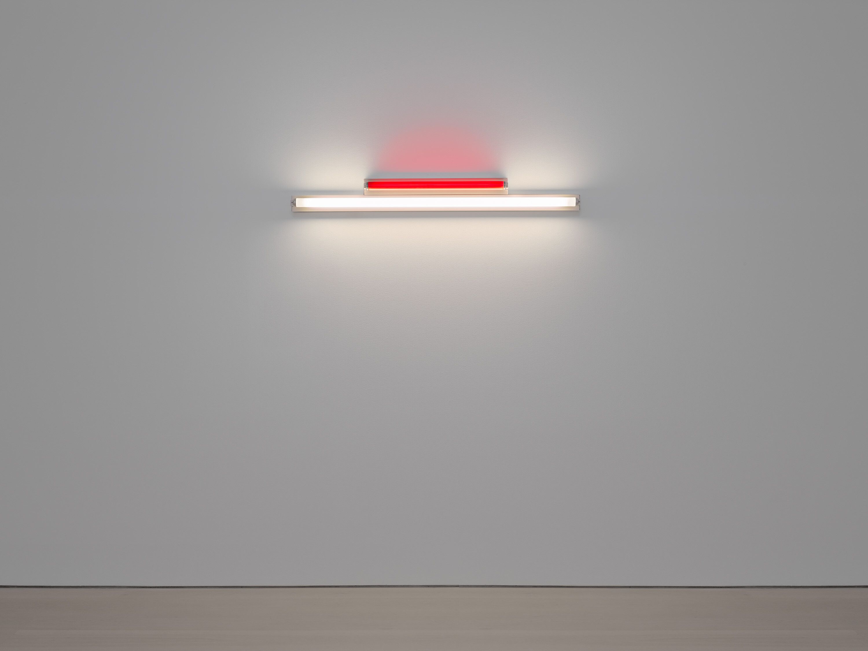 A sculpture by Dan Flavin, called untitled, dated 1976.