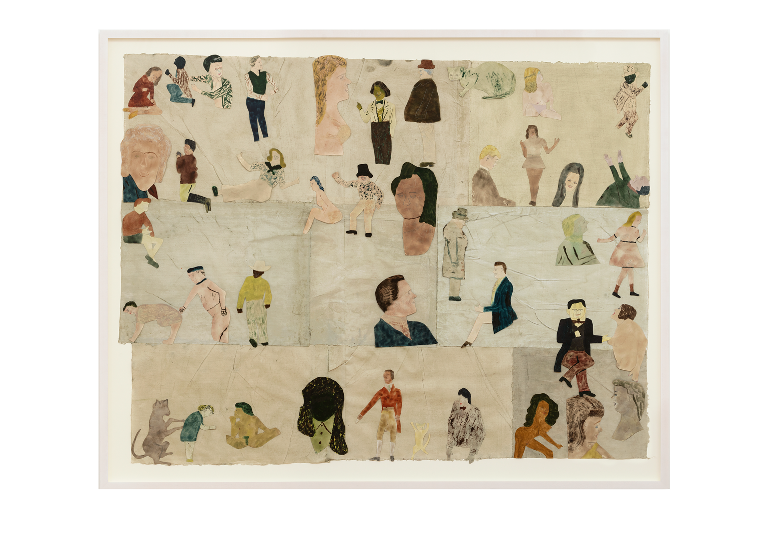A work on paper by Jockum Nordstrom titled Farväl/Farewell, dated 2019.