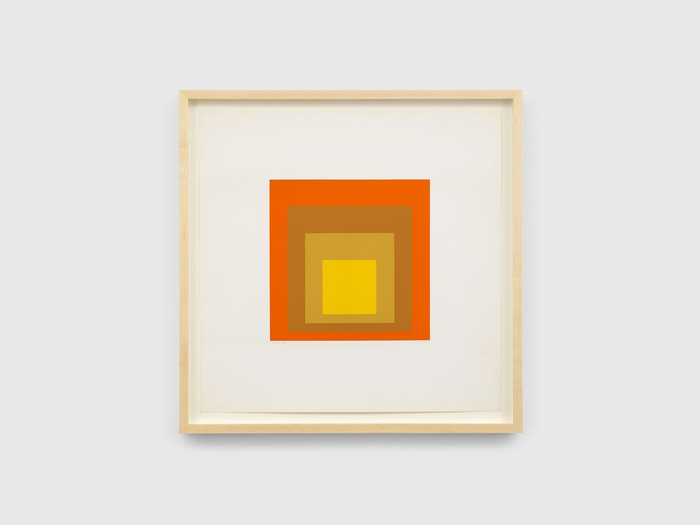 A screenprint on paper by Josef Albers, titled Allegro, dated 1961.