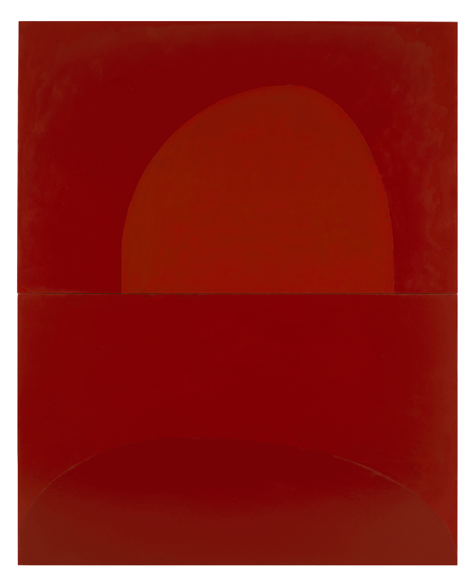 A painting by Suzan Frecon, titled version 13, dated 2010.