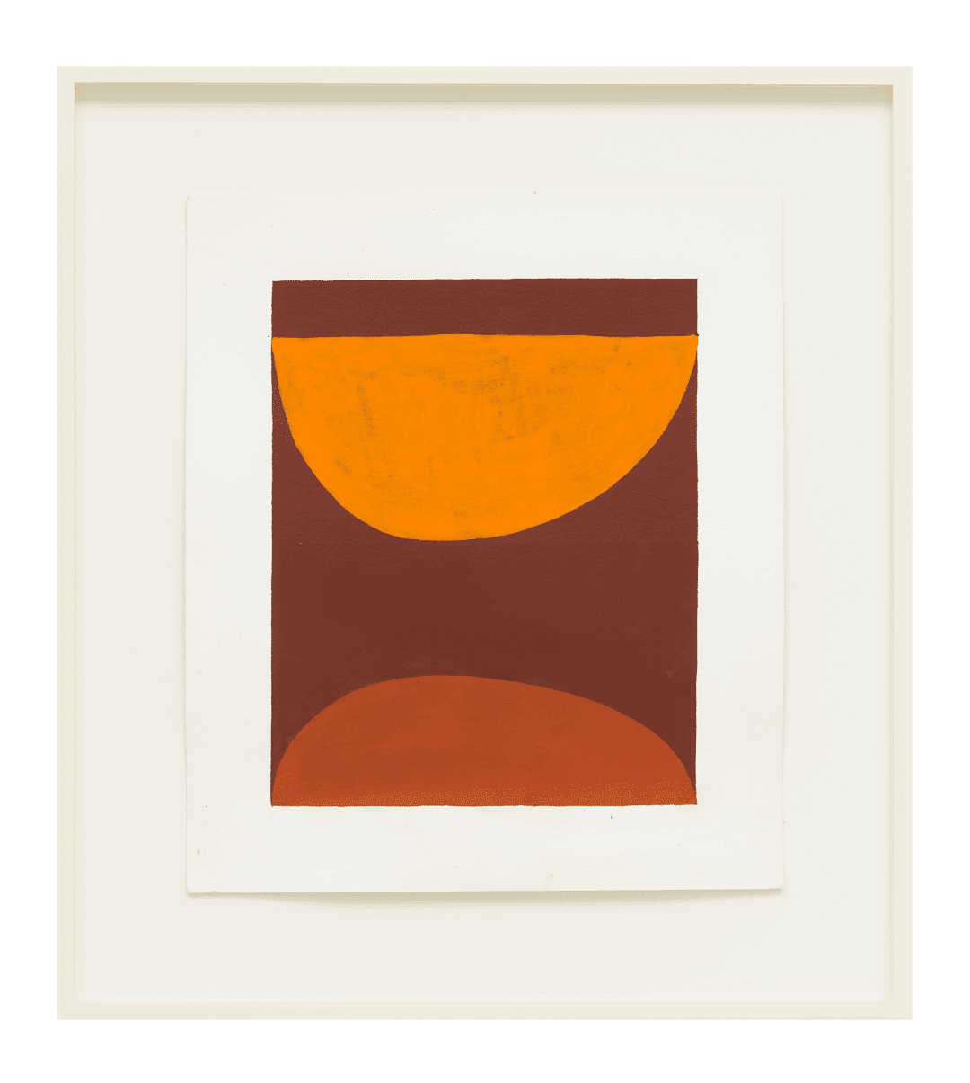 A painting by Suzan Frecon, titled (venetian, Indian) holding oranges, dated 2017.